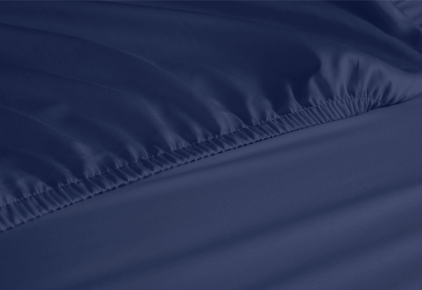 Premium Egyptian Cotton Queen Bed Sheets Set, 6 Pc Microfiber Bed Sheets, Extra Deep Pocket Queen Fitted Sheet, Flat Sheet & Pillowcases, Nav... - Cooling Hotel Quality Bedding Sheets and Pillowcases Detail