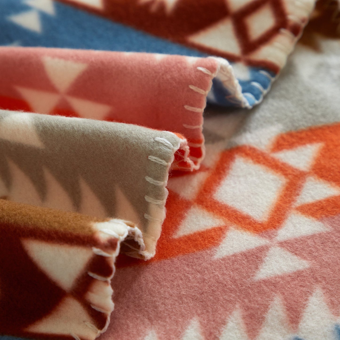 Super Soft Flannel Stripe Fleece Throw - Super Soft Reversible Sherpa Flannel Blanket Detail