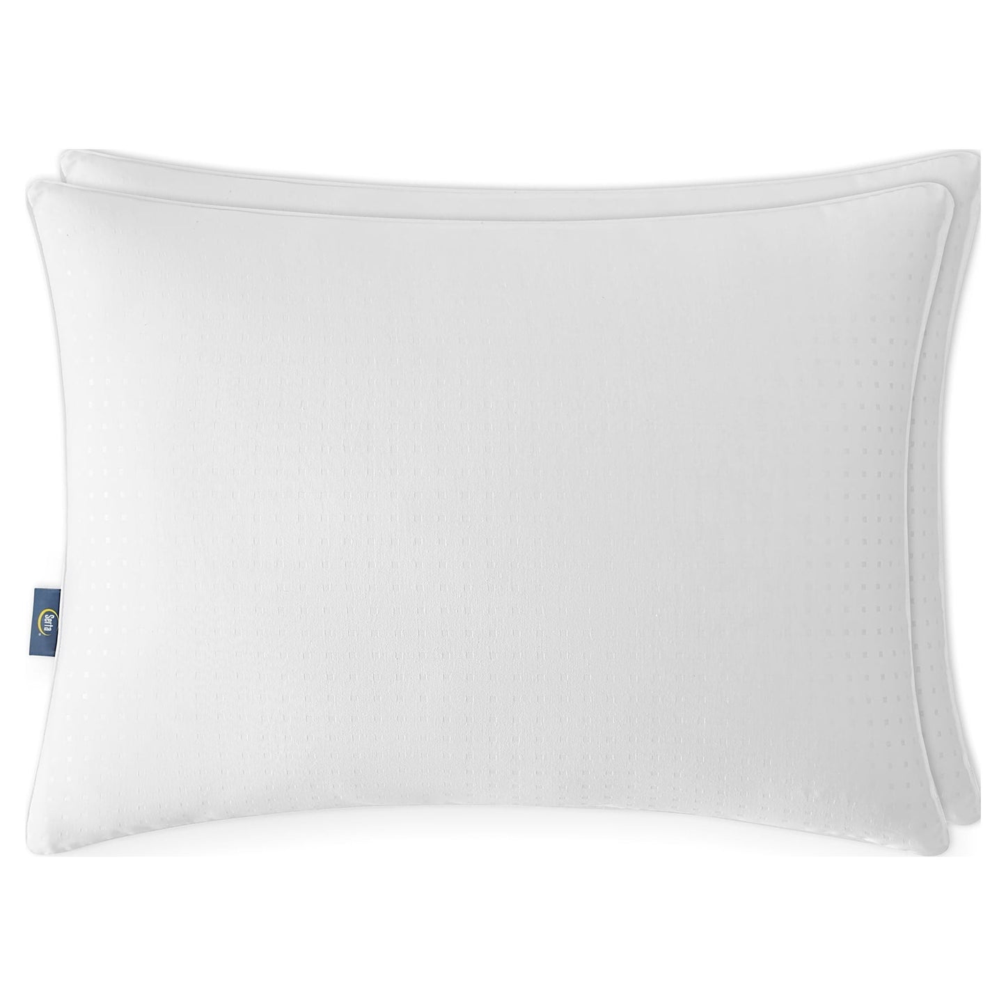 Fluffy Shredded pedic No-Go-Flat Bed Pillow, Standard/Queen, 2 Pack - Ergonomic Memory Foam Pillow for Neck Pain Support Detail