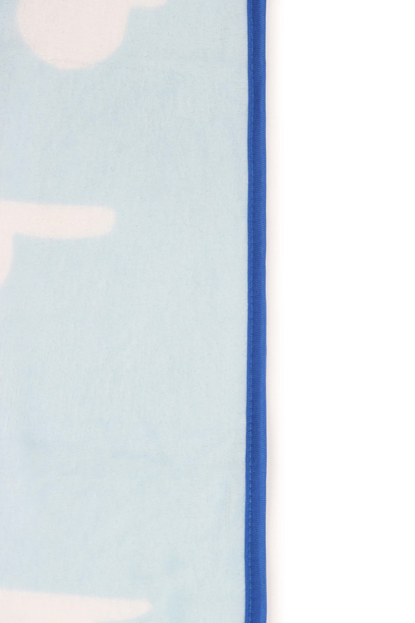 Super Soft Flannel Clouds Kids Throw Blanket, Soft Coral Fleece, Blue, 46" x 60" - Luxury Knitted Decorative Throw Blanket with Fringes Detail
