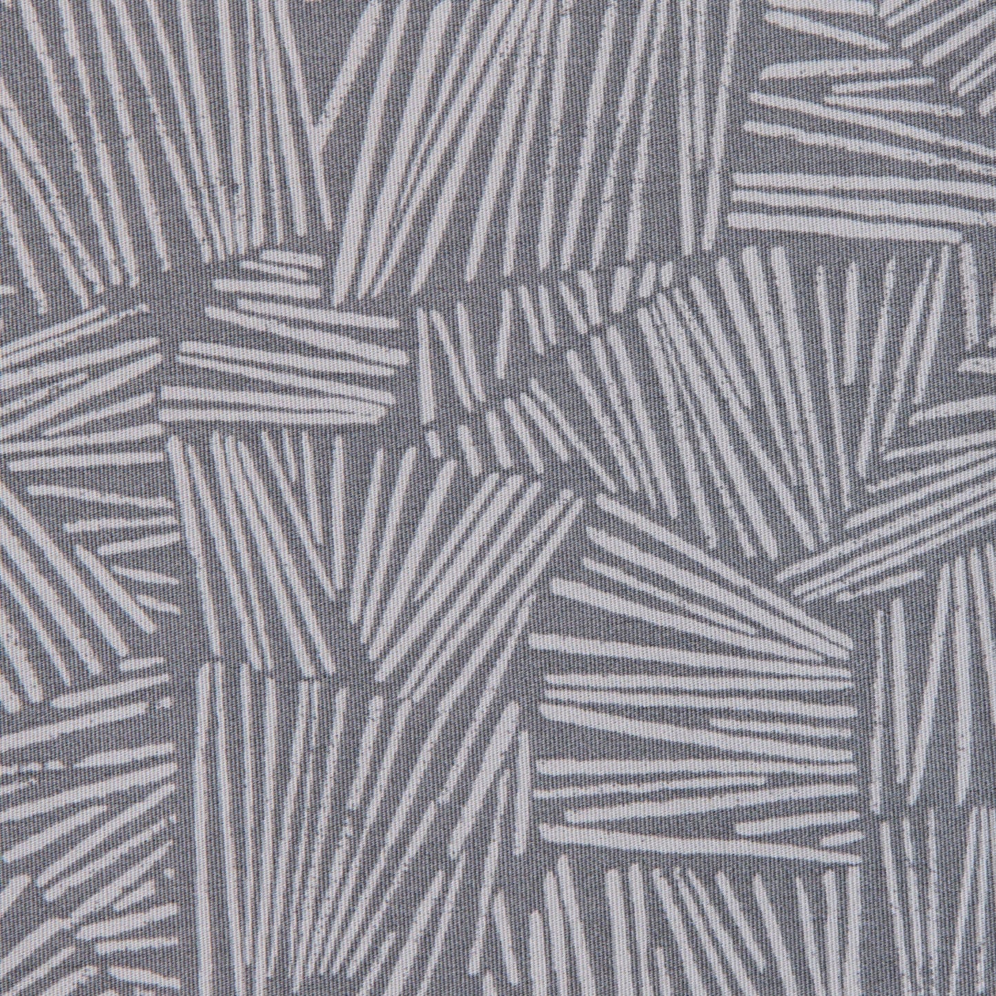 Breathable Luxury 300 Thread Count 4-Piece Cotton Percale Ziggy Geo Print Grey Flannel Bed Sheet Set, Queen - Cooling Hotel Quality Bedding Sheets and Pillowcases Detail