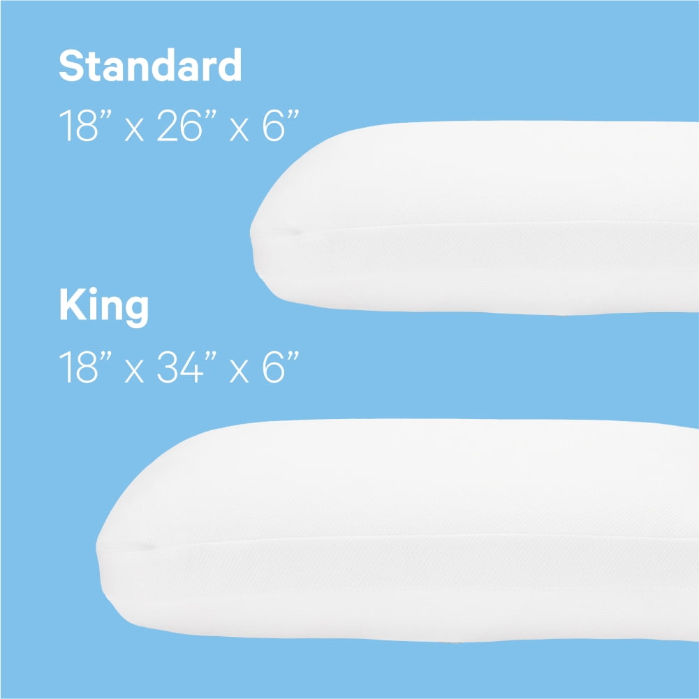 Orthopedic Support Essential Cooling Foam Pillow, Standard - Orthopedic Shredded Foam Bed Pillow Set Detail