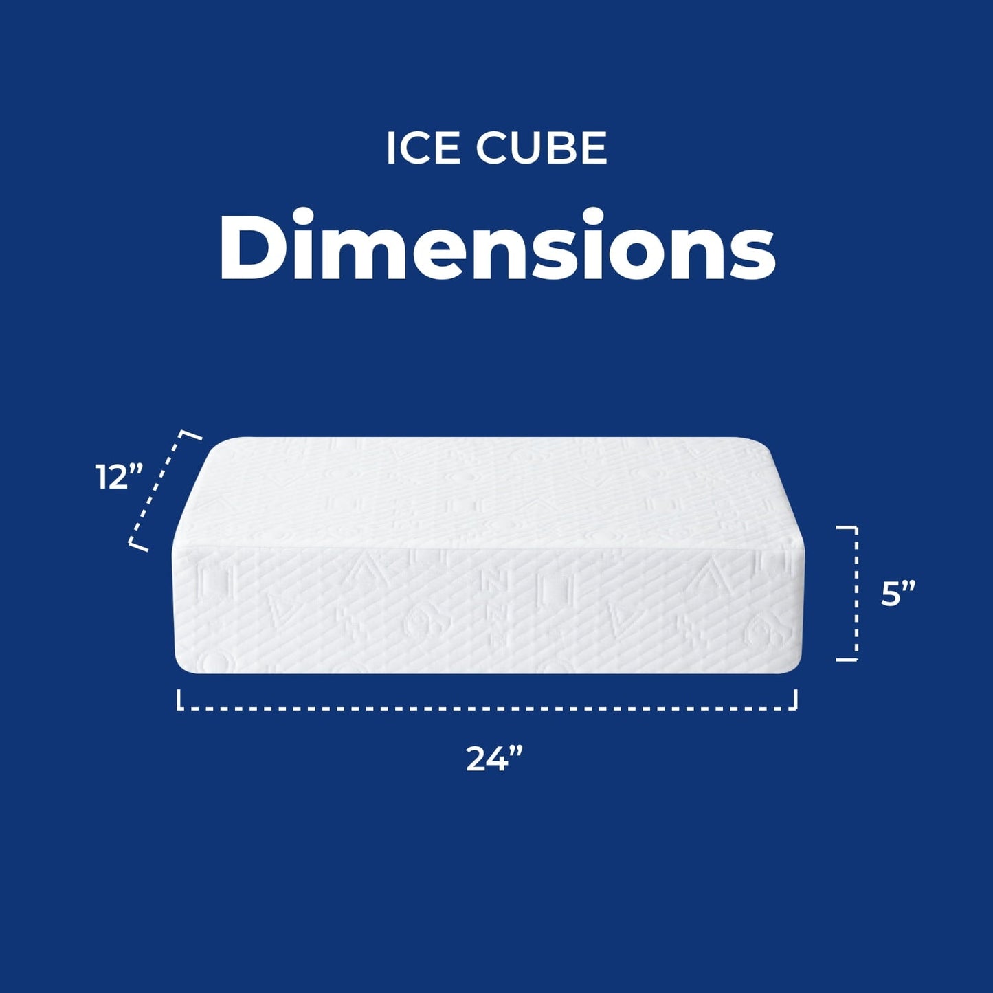 Hotel Collection (2 pack) Ice Cube Cooling Memory Foam Bed Pillow (1 Count) - Ergonomic Memory Foam Pillow for Neck Pain Support Detail