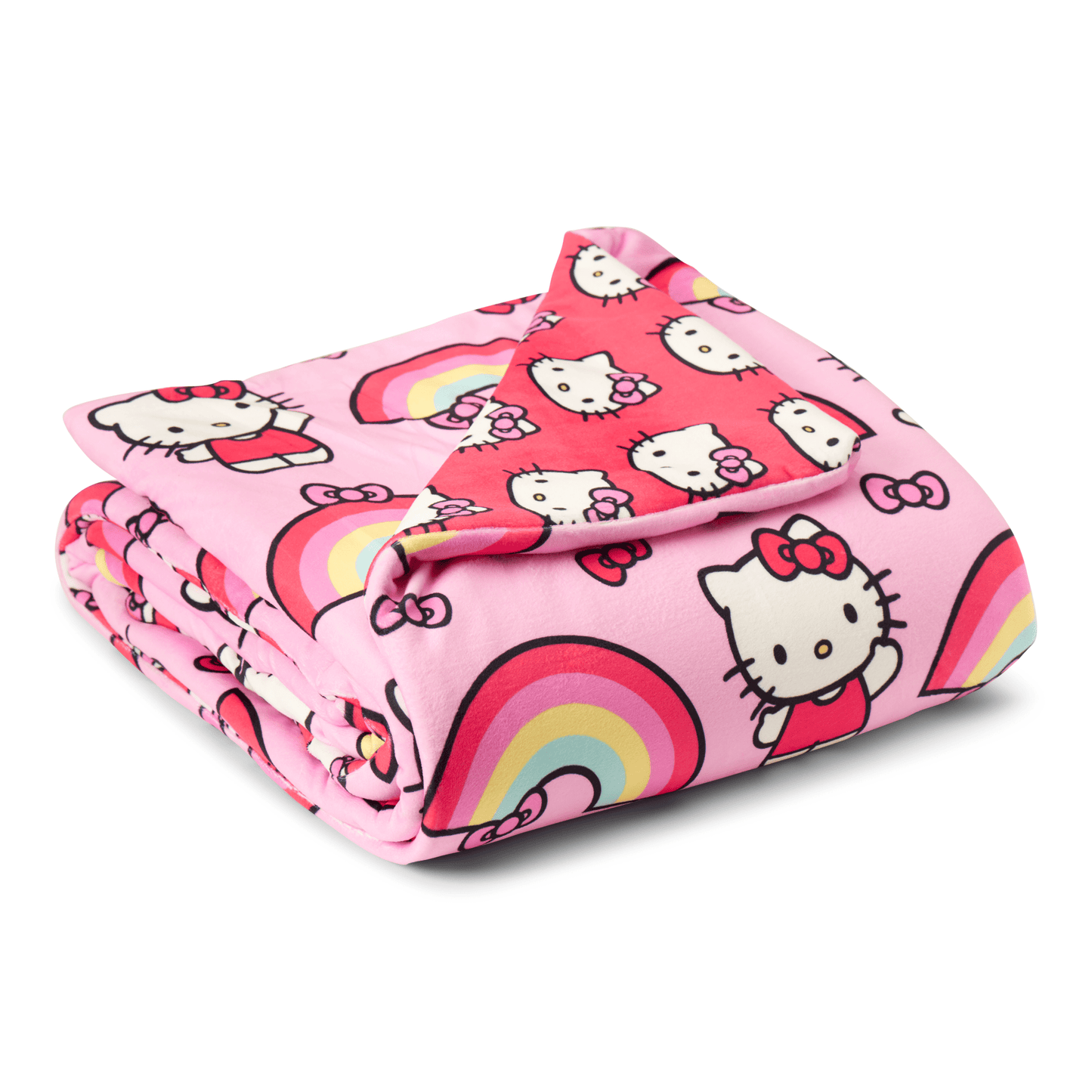Reversible Sherpa Kids Squishy Cloud Throw Blanket, 46 x 60 inches - Super Soft Reversible Sherpa Flannel Blanket Detail