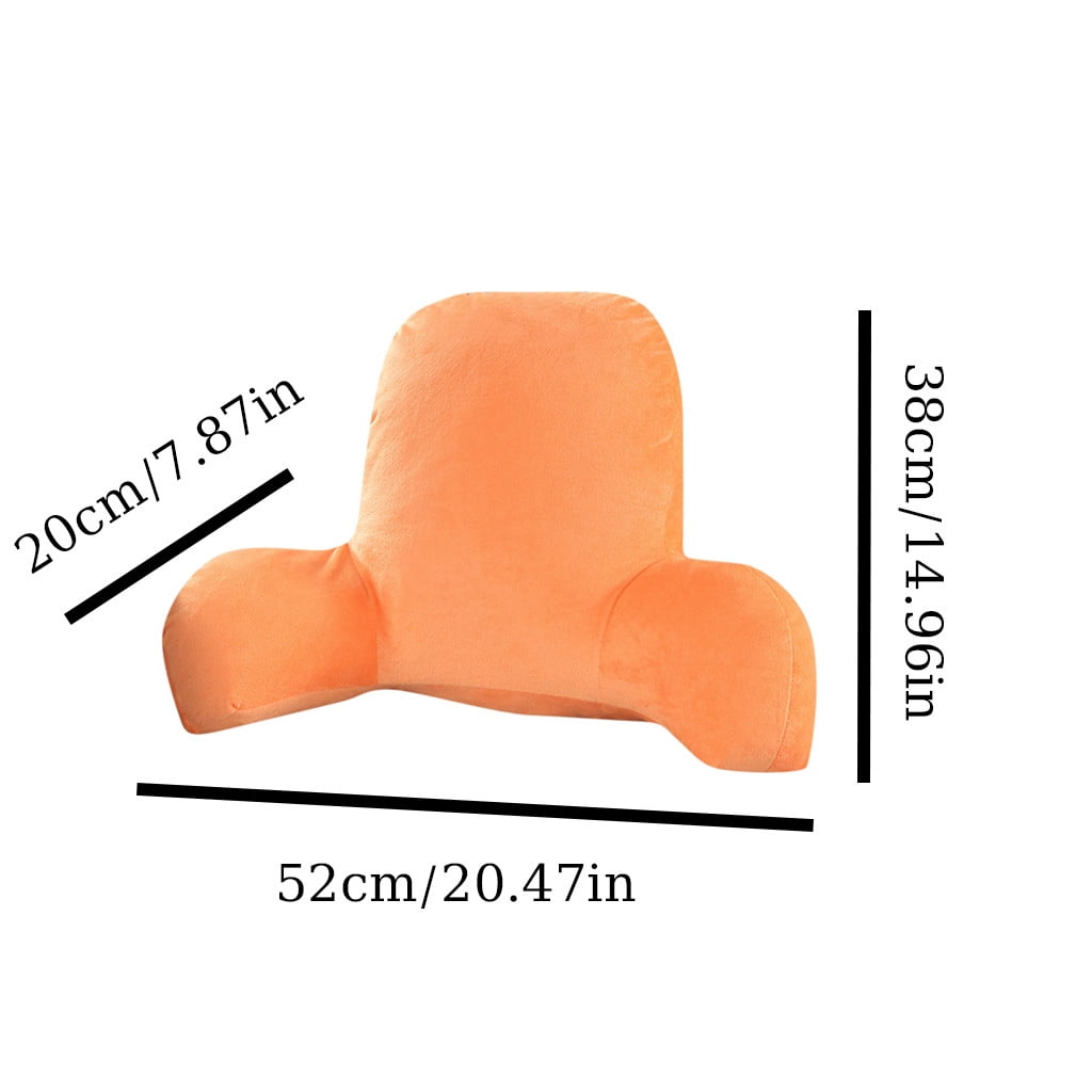 Hotel Collection Backrest Pillow with Arms, Back Rest for Bed Sitting, Plush Big Backrest Lumbar Support Chair Cushion, Foam ... - Orthopedic Shredded Foam Bed Pillow Set Detail