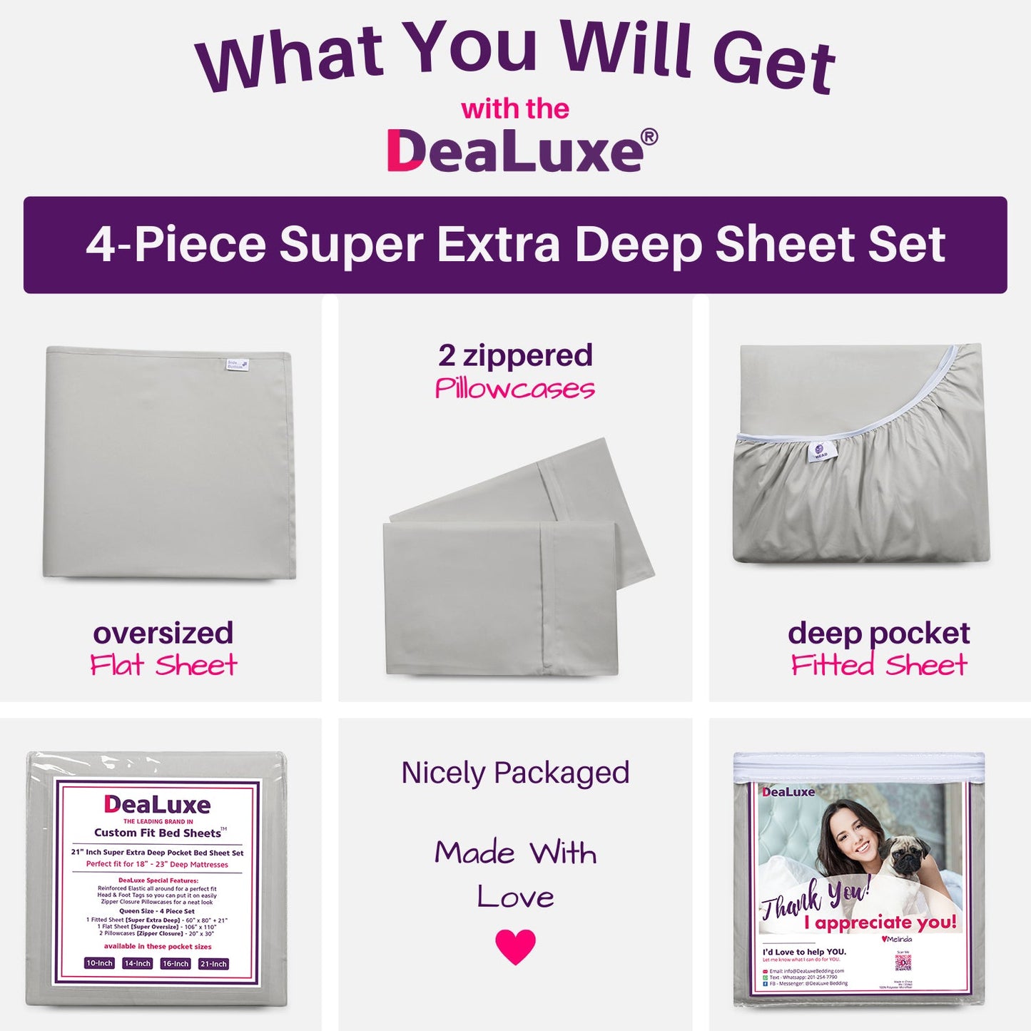 Cooling Sateen Bedding 21” King Extra Deep Pocket Sheets - Deep King Fitted Sheet - Super And Ultra Deep Sheet - For Deep Mattress -... - Breathable Egyptian Cotton Flat & Fitted Sheets Detail