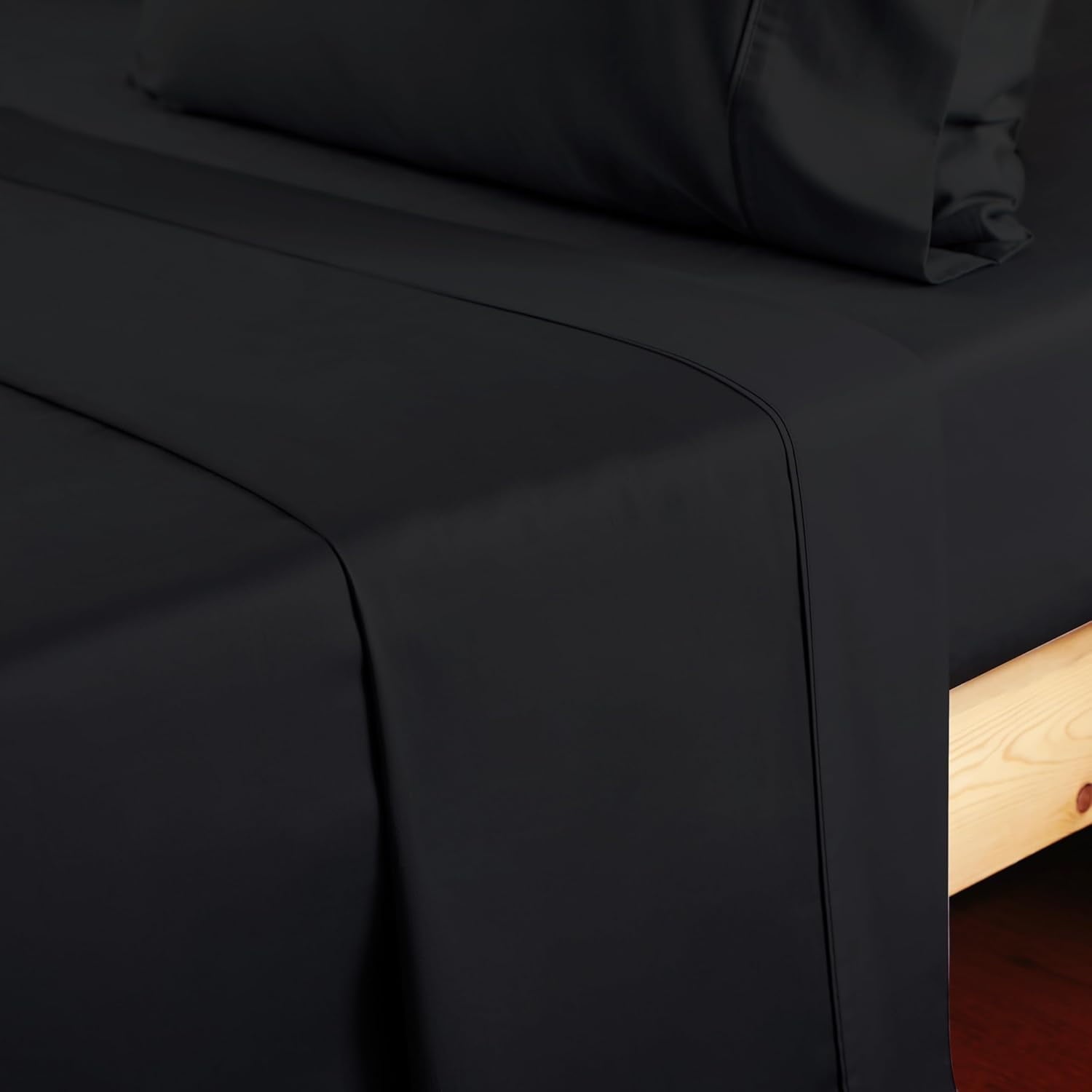 Premium Egyptian Cotton Sheet Only, 600 Thread Count 100% Egyptian Top Sheet 1Pcs, Cool & Breathable Bed Sheets Wrinkle, Fade, Stain Resistan... - Luxury Bed Sheet Set with Deep Pockets Detail