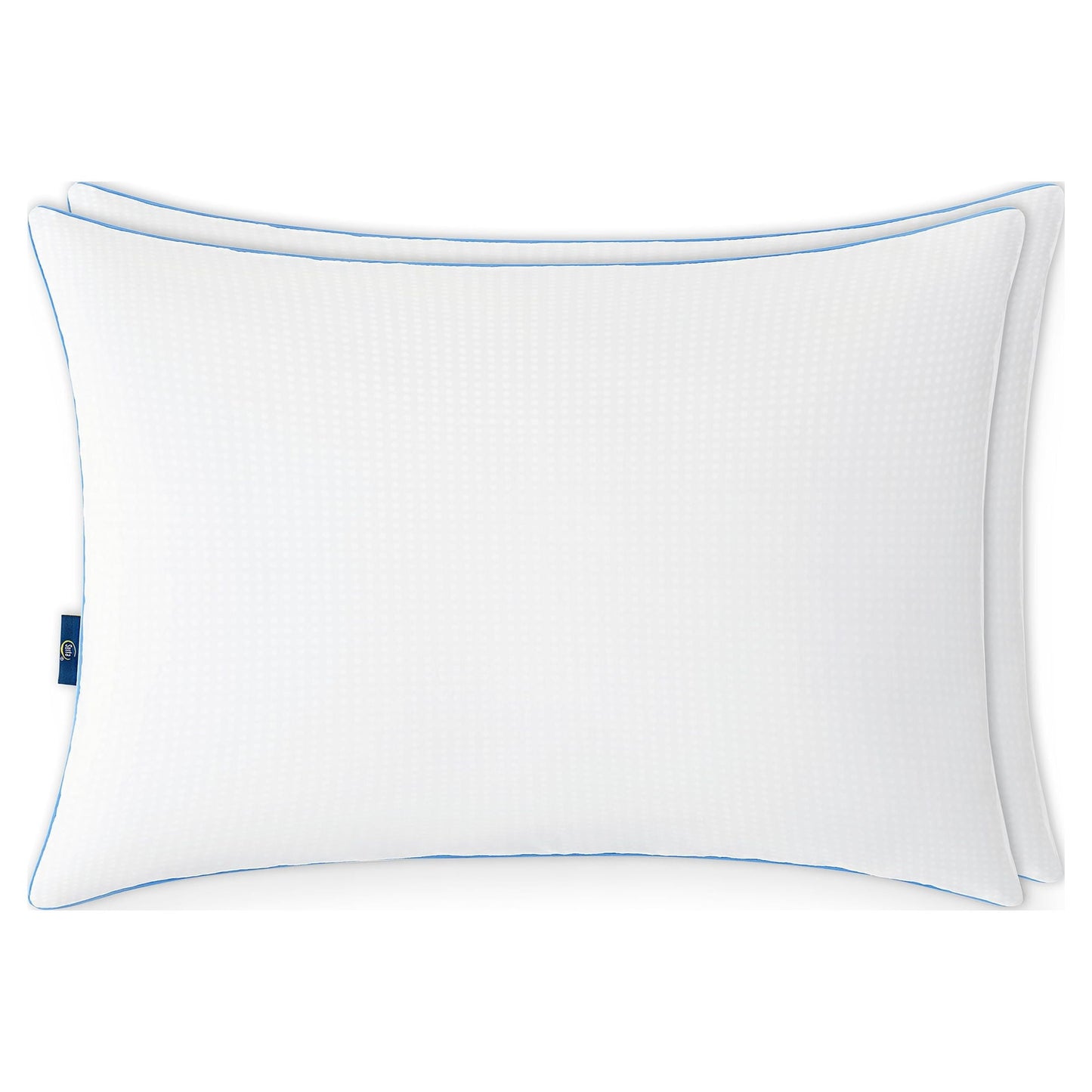 Ergonomic Memory Foam Cool Nites Bed Pillow, Standard/Queen, 2 Pack - Decorative Throw Pillow Cushion for Sofa & Bed Detail