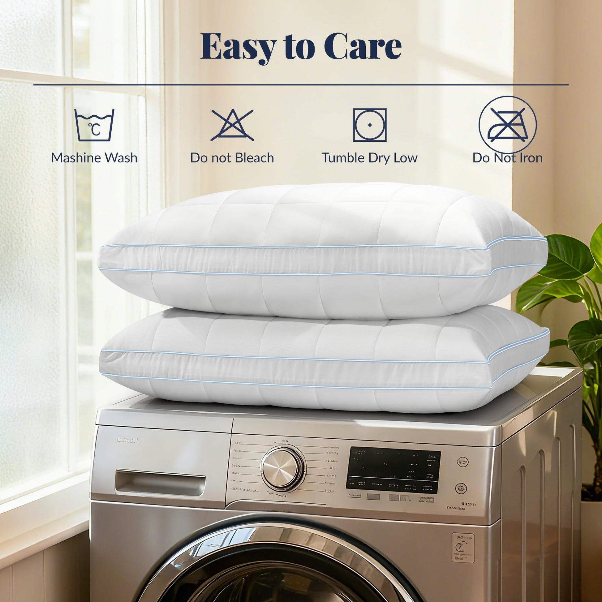 Hotel Collection Cooling Adjustable Pillow, Luxury Queen Size Bed Pillows Hotel Collection - Soft Firm Pillows for bed - Orthopedic Shredded Foam Bed Pillow Set Detail