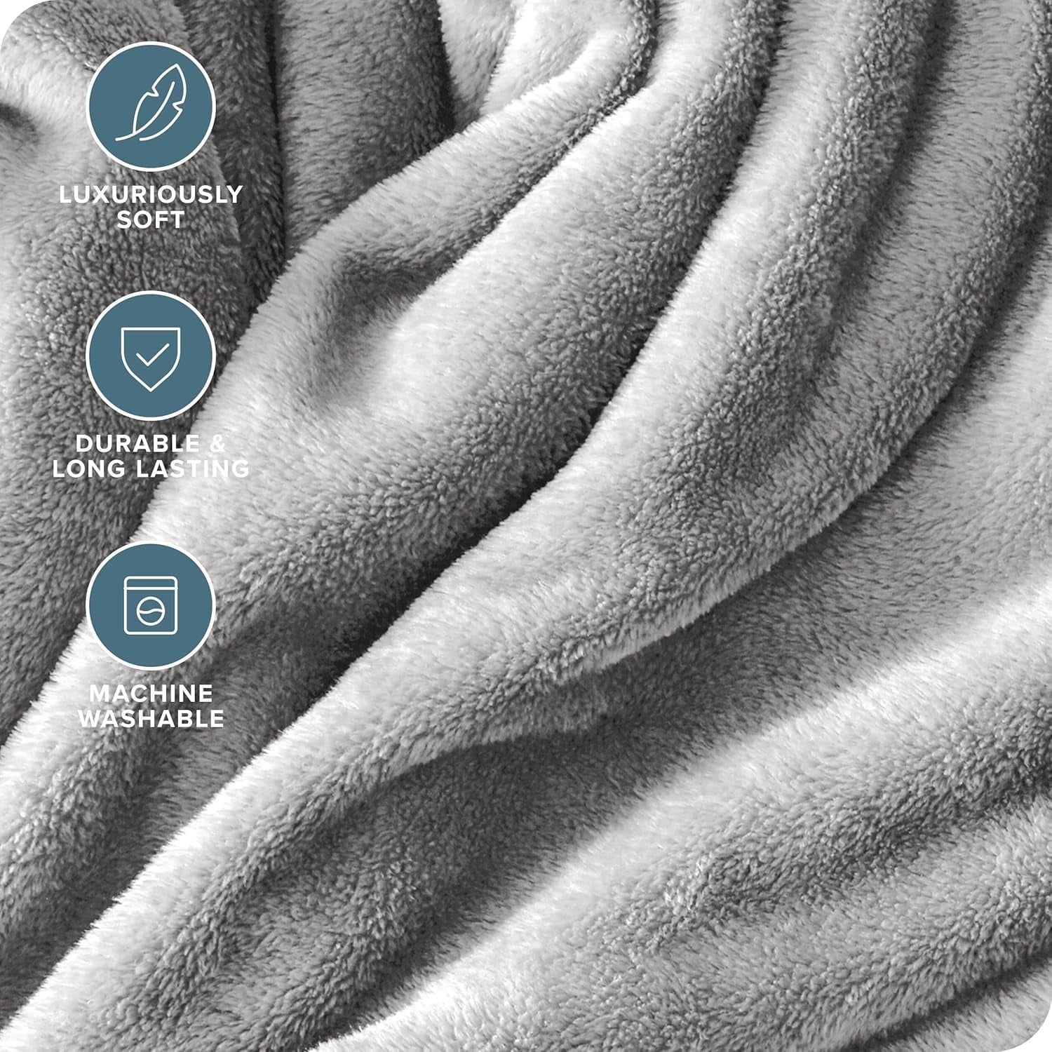Decorative Knitted Twin Size Blanket for Bed, 60x80inch Super Cozy Soft Bed Blanket for Sleep Snap, Lightweight Reversible Blankets and ... - Cozy Fleece Throw Blanket for Couch & Bed Detail