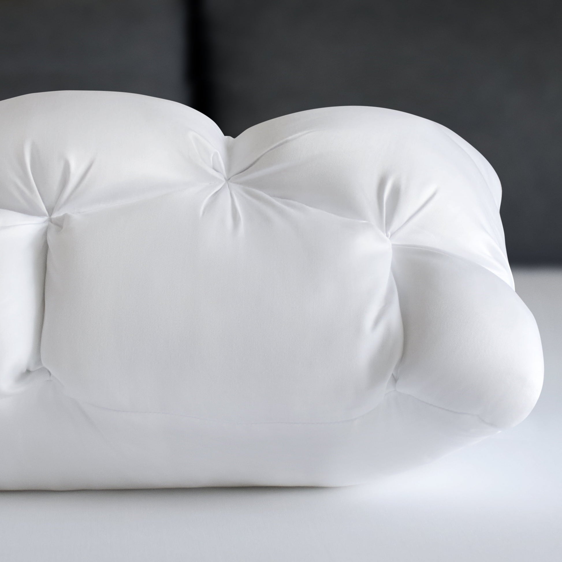 Decorative Plump Down Alternative Cloud Luxe Bed Pillows, Standard/Queen - Adaptive Huggable Core (2 Pack) - Hotel Quality Plush Sleeping Pillows Detail