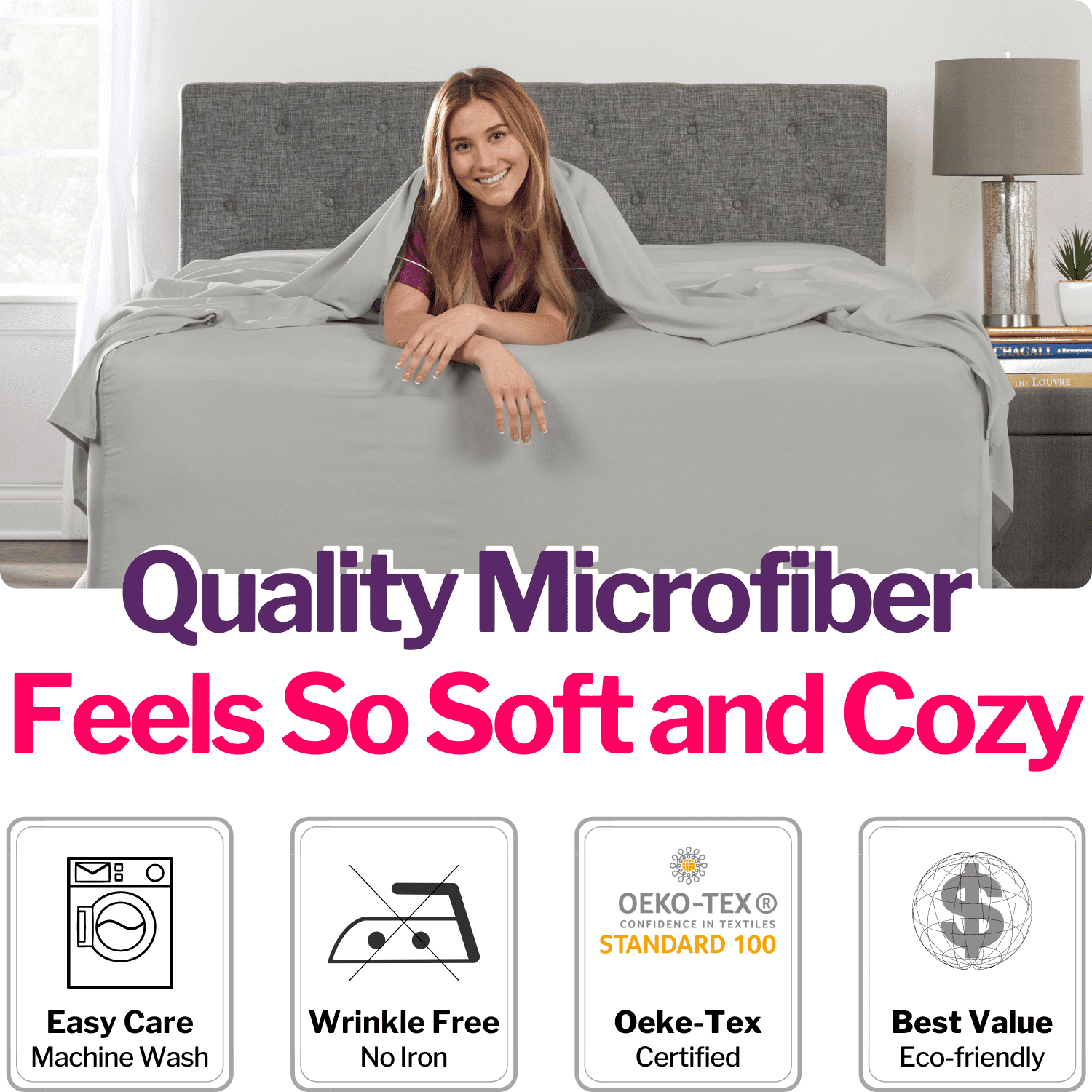 Cooling Sateen Bedding 21” King Extra Deep Pocket Sheets - Deep King Fitted Sheet - Super And Ultra Deep Sheet - For Deep Mattress -... - Breathable Egyptian Cotton Flat & Fitted Sheets Detail