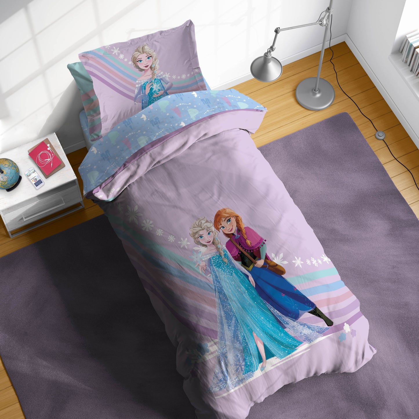 Heavyweight Warmth The Poet Inside 5 Piece Twin Size Kids Comforter Set wth Sham - Super Soft Elsa Bed Set for Kids - Hypoallergenic Ultra-Fluffy Quilt for Winter Detail