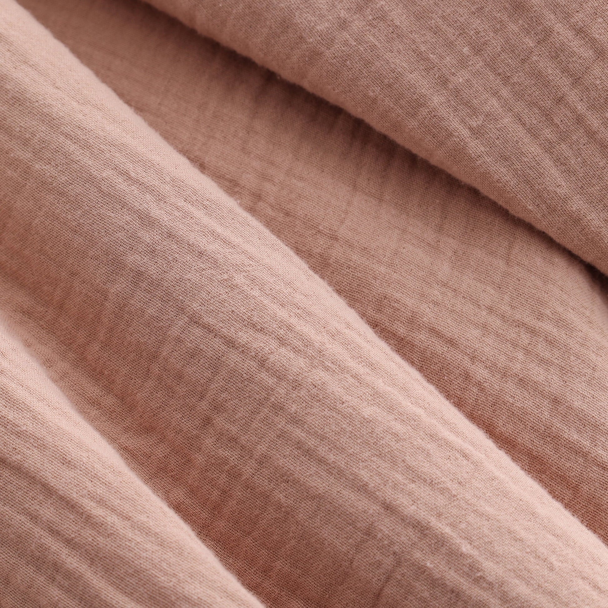Cozy Fleece Gauze Reverse to Cozy Knit Super Soft Throw Blanket, Oversized, Antique Blush - Cozy Fleece Throw Blanket for Couch & Bed Detail