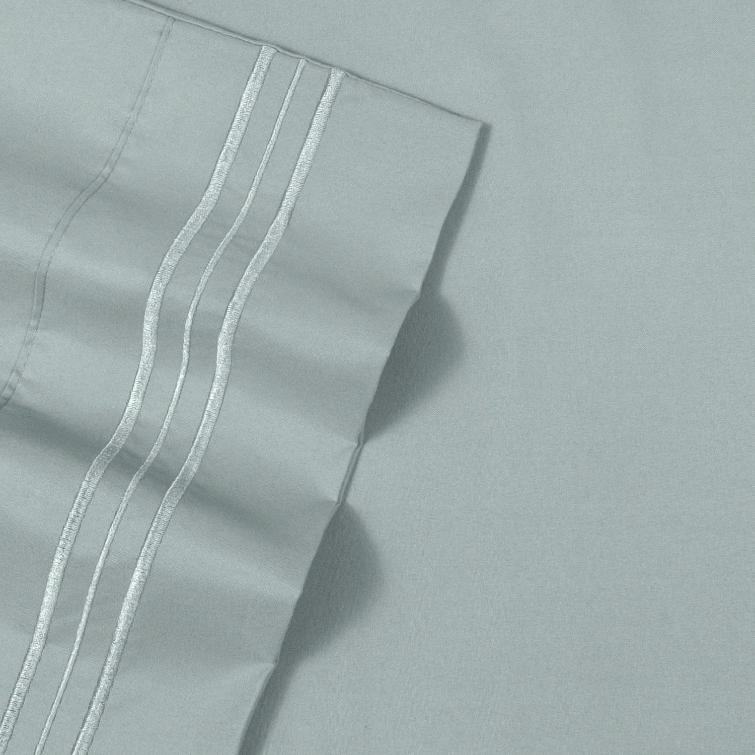 Breathable Luxury 1800 Series Classic 4-Piece 1800 Thread Count 100 GSM Bed Sheet, Queen - Breathable Egyptian Cotton Flat & Fitted Sheets Detail