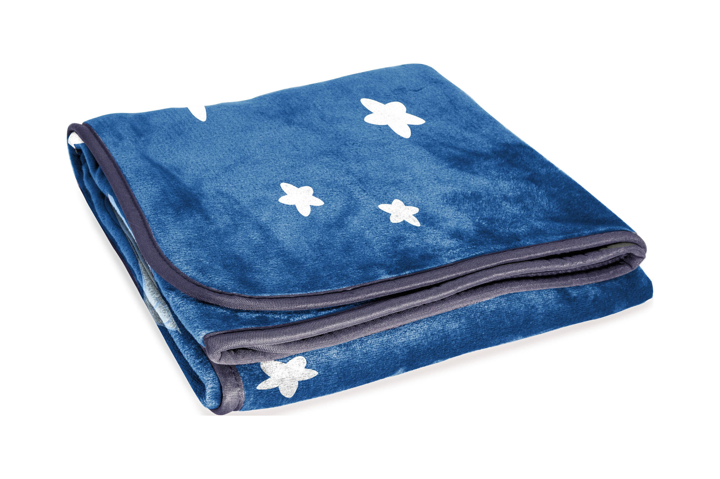 Reversible Sherpa In The Dream Kids Throw Blanket, 46 x 60, Microfiber, Blue, BBC Studios Ages 1+ - Luxury Knitted Decorative Throw Blanket with Fringes Detail