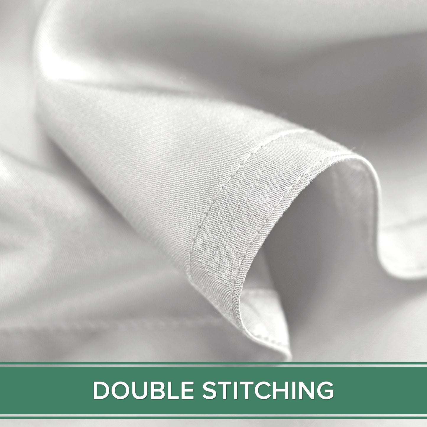 Cooling Sateen Sheets King Size Bed Sheet 4 Piece Set, Genuine 100% Organic Bamboo Viscose, Luxuriously Soft & Cooling, Double Stitc... - Luxury Bed Sheet Set with Deep Pockets Detail
