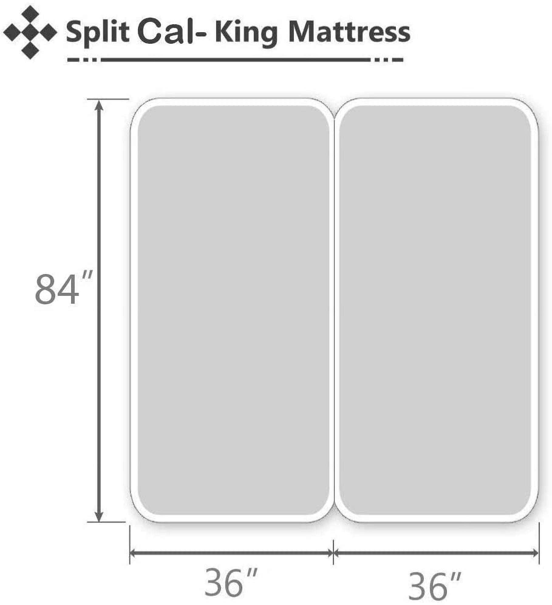 Ultra-Soft Split-California King Bed Sheet Set (5-Pieces) Adjustable Bed Sheets - 800 Thread Count 100% Egyptian Cotton - 15" De... - Breathable Egyptian Cotton Flat & Fitted Sheets Detail