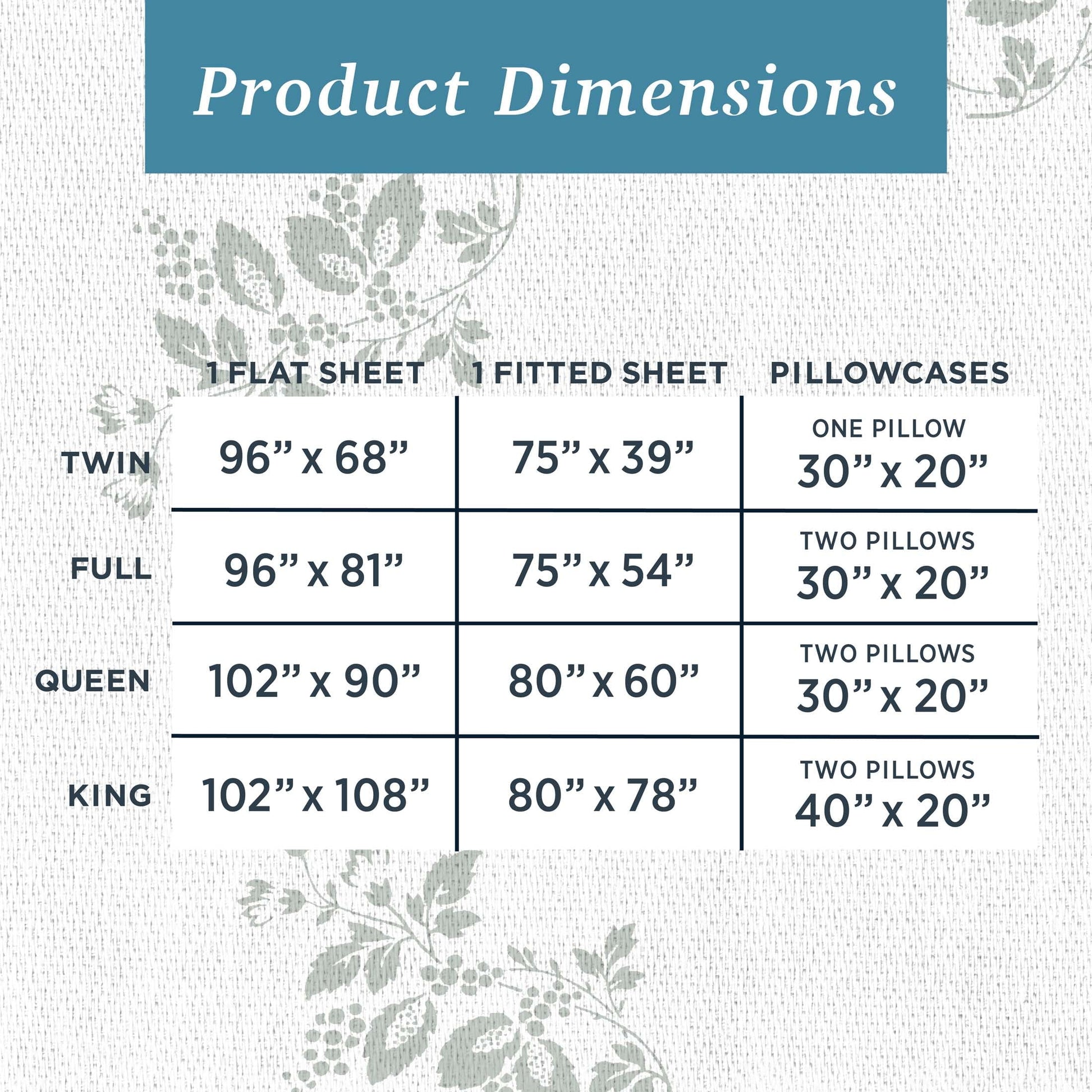 Breathable Luxury 100% Cotton Percale 4-Piece Queen Size Deep Pocket Printed Bed Sheets Set, 1 Fitted, 1 Flat Sheet with 2 Pillowcases,... - Premium Ultra-Soft Pillowcase Pair for Sleeping Detail