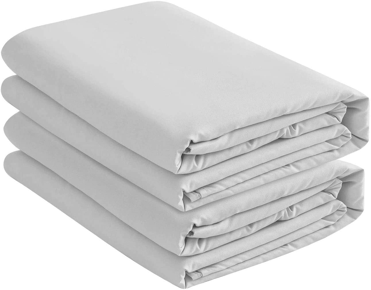 Breathable Luxury 2 Pack Fitted Hospital Bed Sheets with Elastic All Around for a Double Brushed Ultra Soft Breathable 100% Microfiber ... - Cooling Hotel Quality Bedding Sheets and Pillowcases Detail
