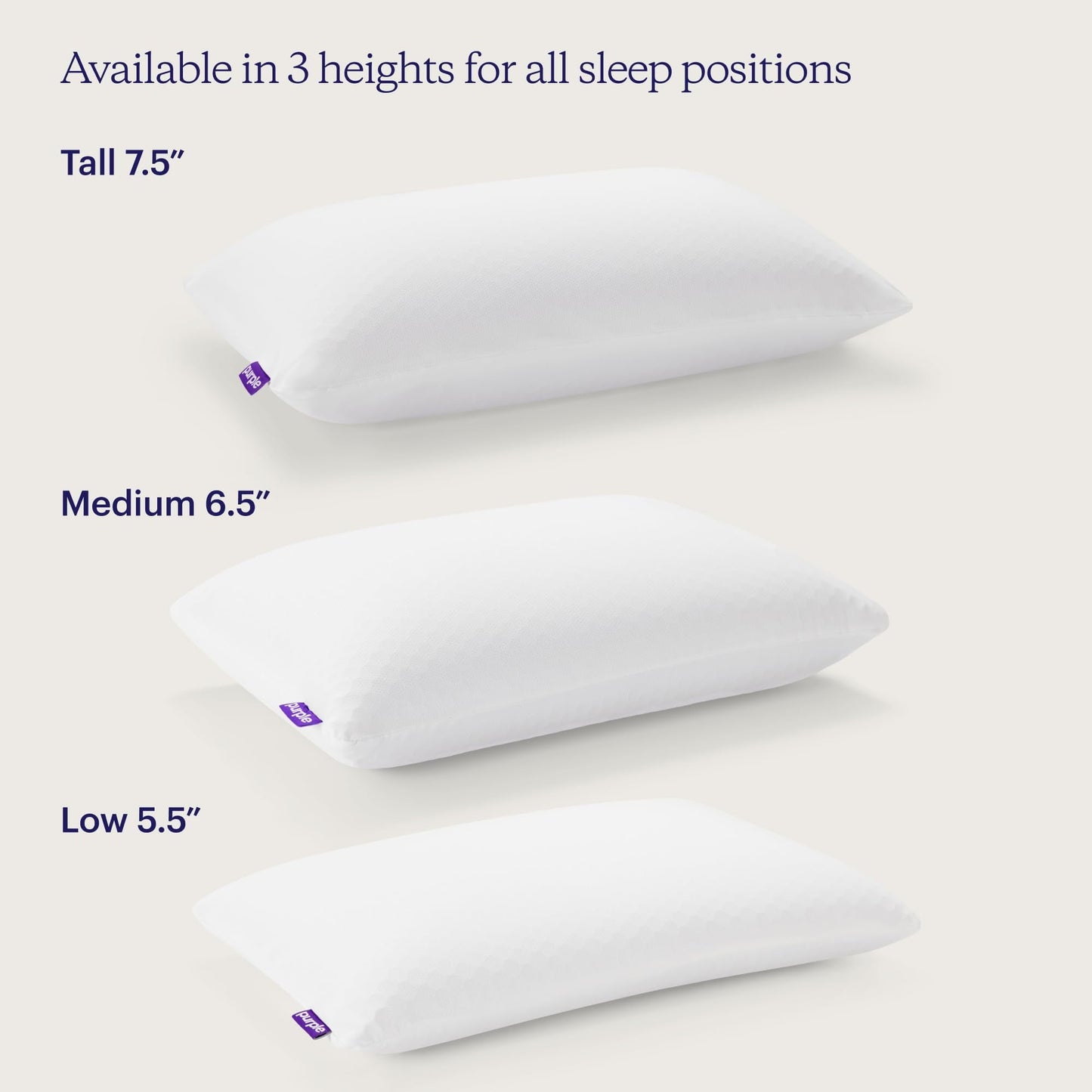 Orthopedic Support Harmony Pillow Standard, Tall - 360º Grid Hex Technology, Hypoallergenic - Orthopedic Shredded Foam Bed Pillow Set Detail