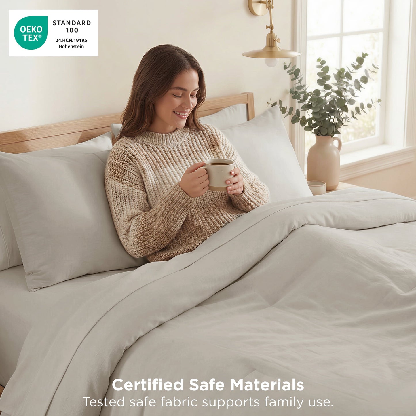 Hypoallergenic Cloud 3 Pieces Queen Comforter Bedding Set, Beige Bed Comforter Set for All Seasons, 1 Lightweight Prewashed Comforter and ... - Hypoallergenic Ultra-Fluffy Quilt for Winter Detail