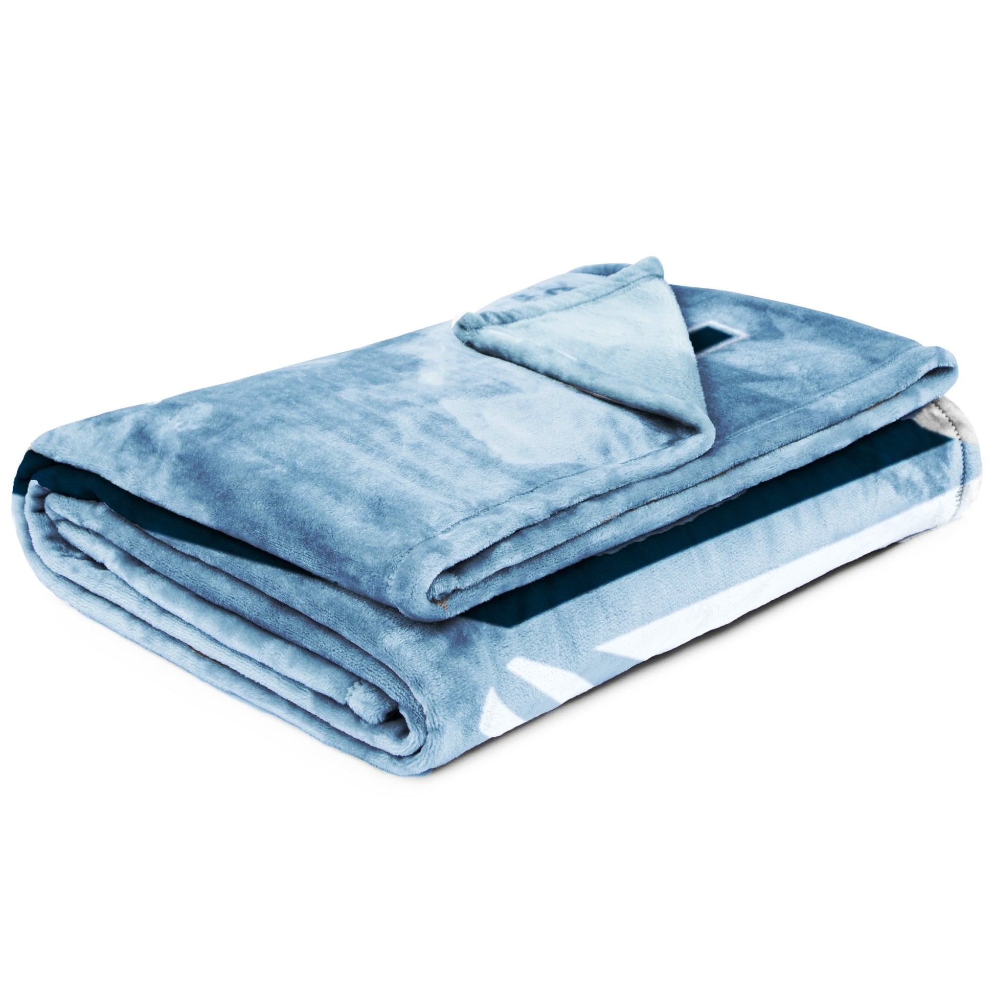 Lightweight Warm Silk Touch Kids Throw Blanket, 62" x 90", Blue, Polyester - Lightweight Plush Warm Blanket for All Seasons Detail