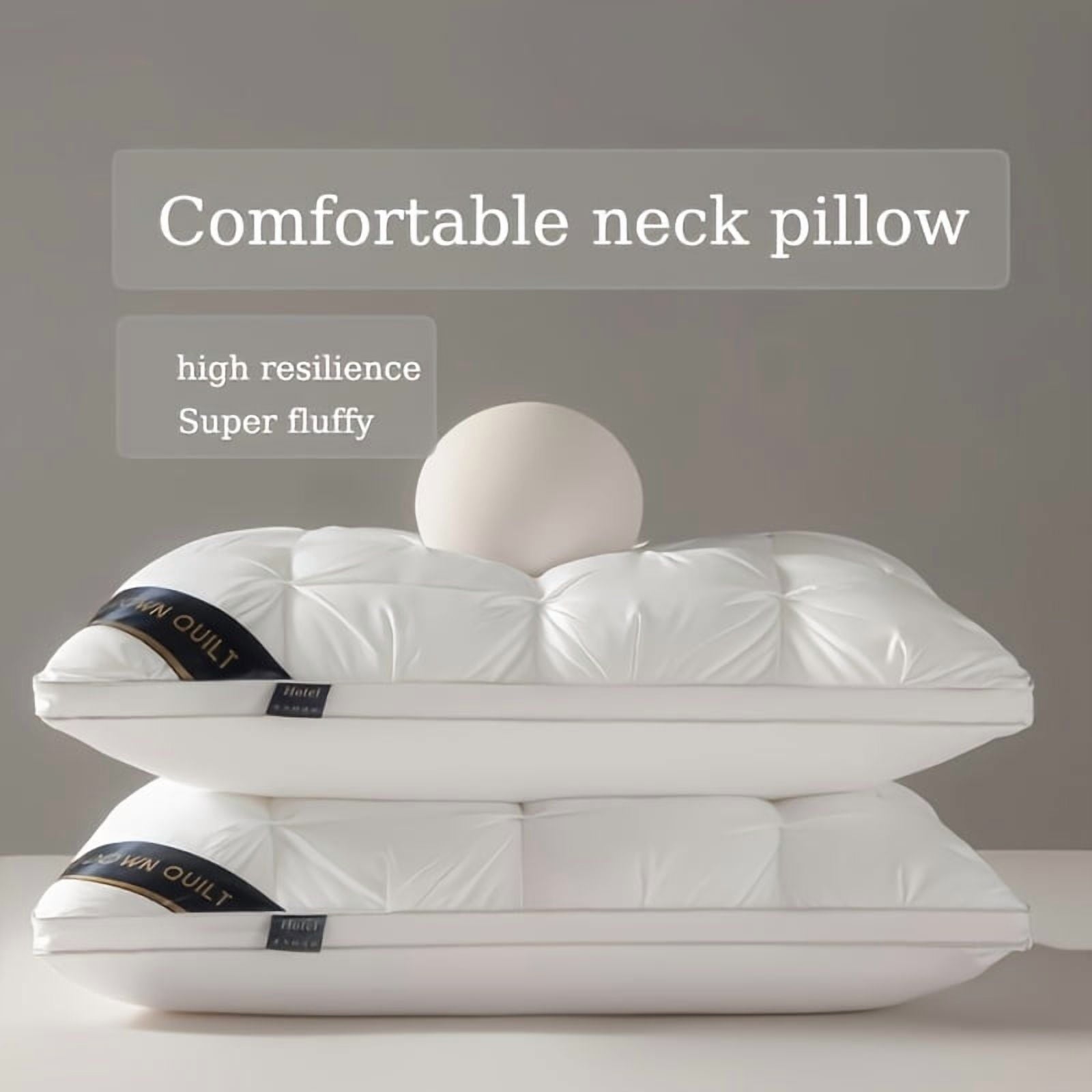 Orthopedic Support 2-Pack 3-Line Grid Bed Pillow (20.1" x 13.97") - Soft, Breathable and Hypoallergenic - Hotel Quality Plush Sleeping Pillows - Default Title