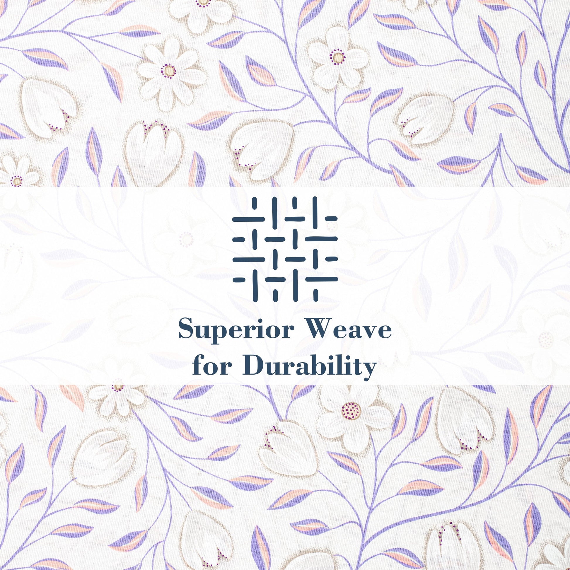 Ultra-Soft 100% Cotton Full Size Sheets,4 Piece Pure Percale Bed Sheets Set Deep Pocket Fits Mattress Upto 15",floral vine pattern - Luxury Bed Sheet Set with Deep Pockets Detail