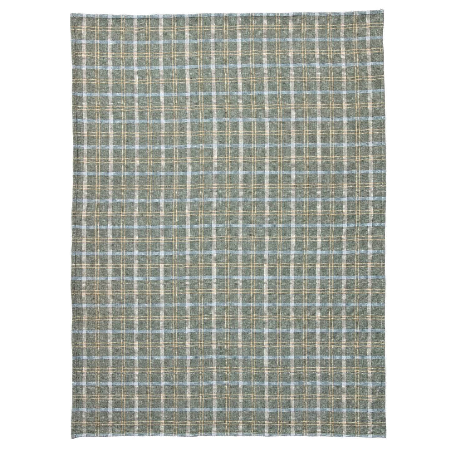Reversible Sherpa Woven Chenille Plaid Throw Blanket, Green River , 50x72 Inches - Luxury Knitted Decorative Throw Blanket with Fringes Detail