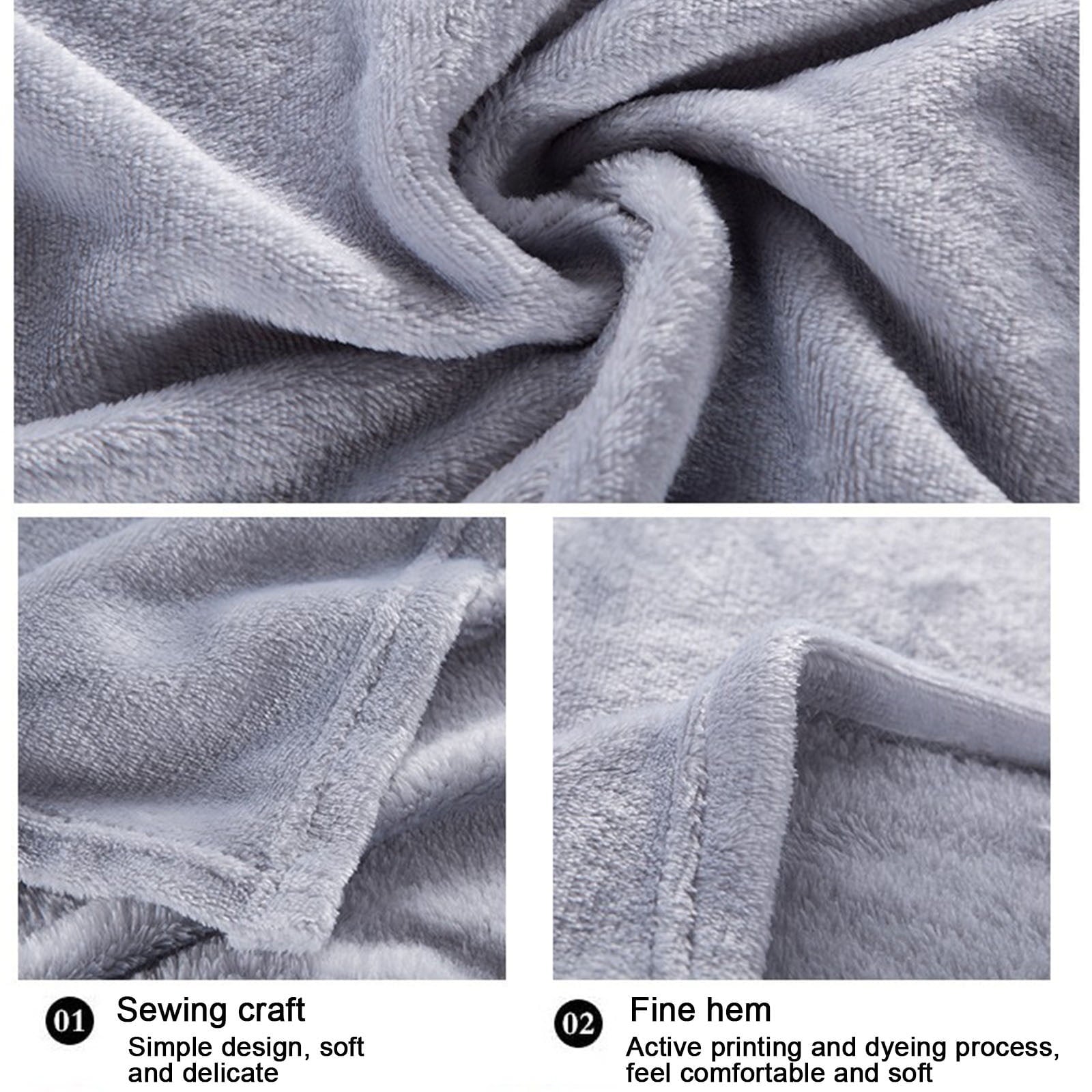 Lightweight Warm Under $5 Flannel Blanket 27.56X39.37 Inches Blanket Soft Cozy Throw Blanket for Couch, Bed, Household Blanket for All... - Lightweight Plush Warm Blanket for All Seasons Detail