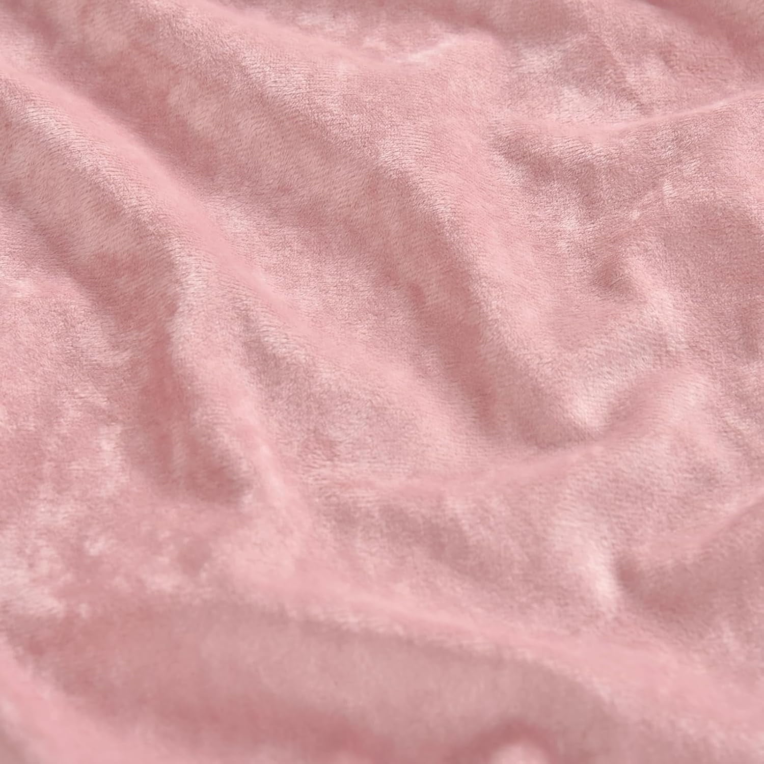 Premium Egyptian Cotton Truly Velvet Fitted Sheet Twin Size, Luxury Super Soft Flannel Bottom Sheet with 15" Deep Pocket for Winter, Pink - Cooling Hotel Quality Bedding Sheets and Pillowcases Detail