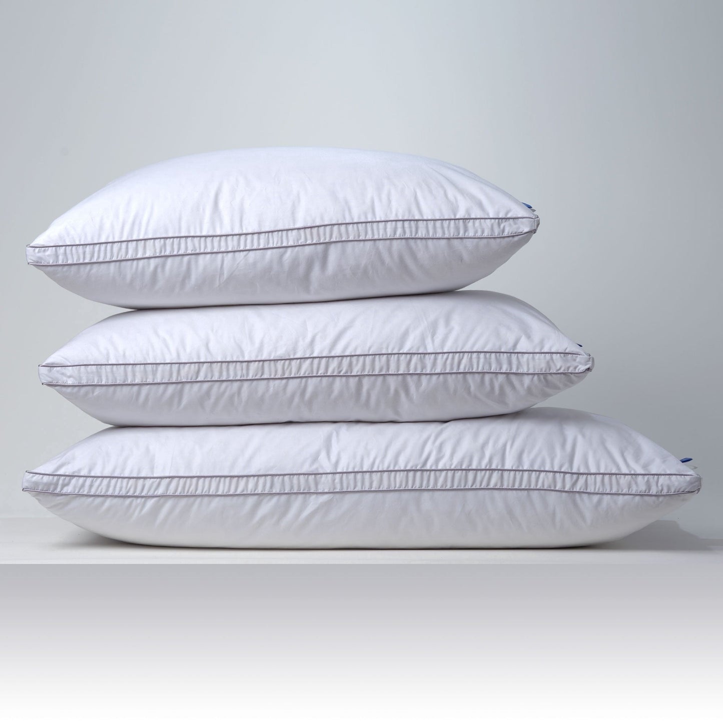 Hotel Collection Linen Premium Goose Down Feather Pillow for Bed, Soft & Supportive, Standard Size, White - Hotel Quality Plush Sleeping Pillows Detail