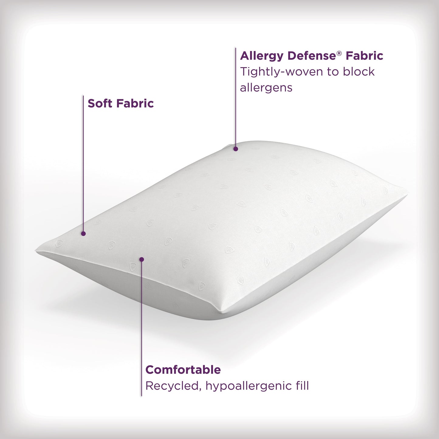 Fluffy Shredded Bed Pillows, Standard/Queen (2 Count) - Hotel Quality Plush Sleeping Pillows Detail