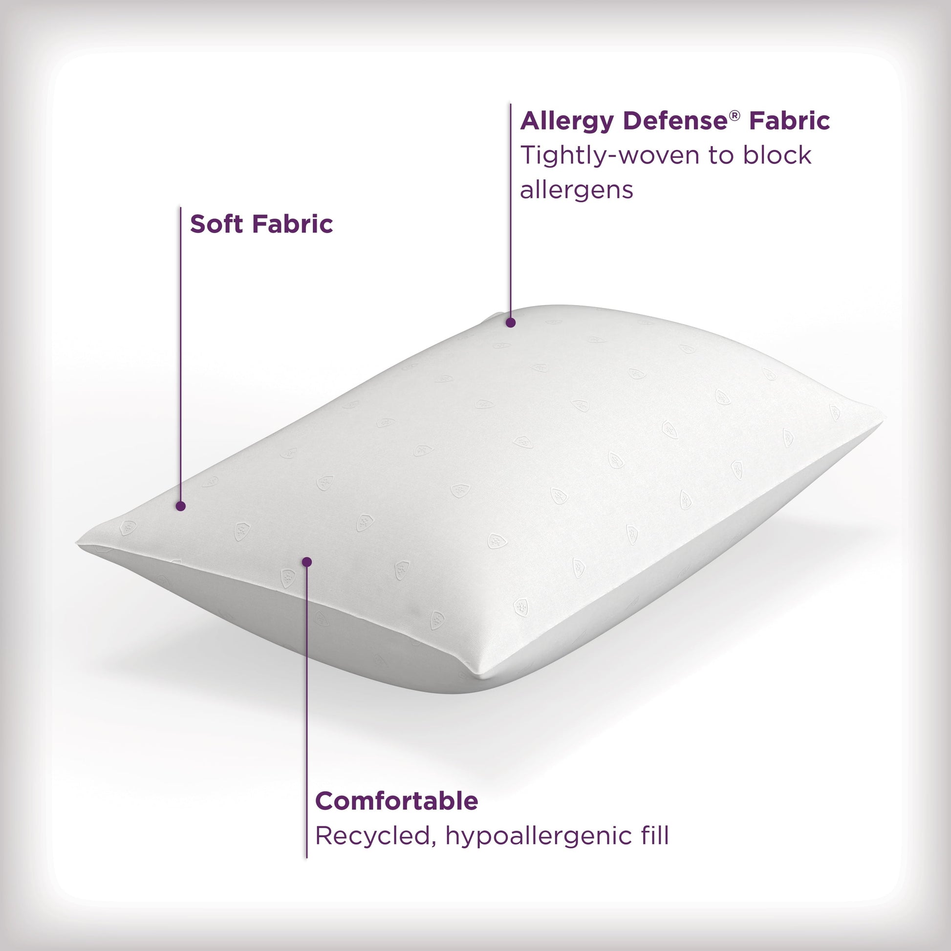 Fluffy Shredded Bed Pillows, Standard/Queen (2 Count) - Hotel Quality Plush Sleeping Pillows Detail