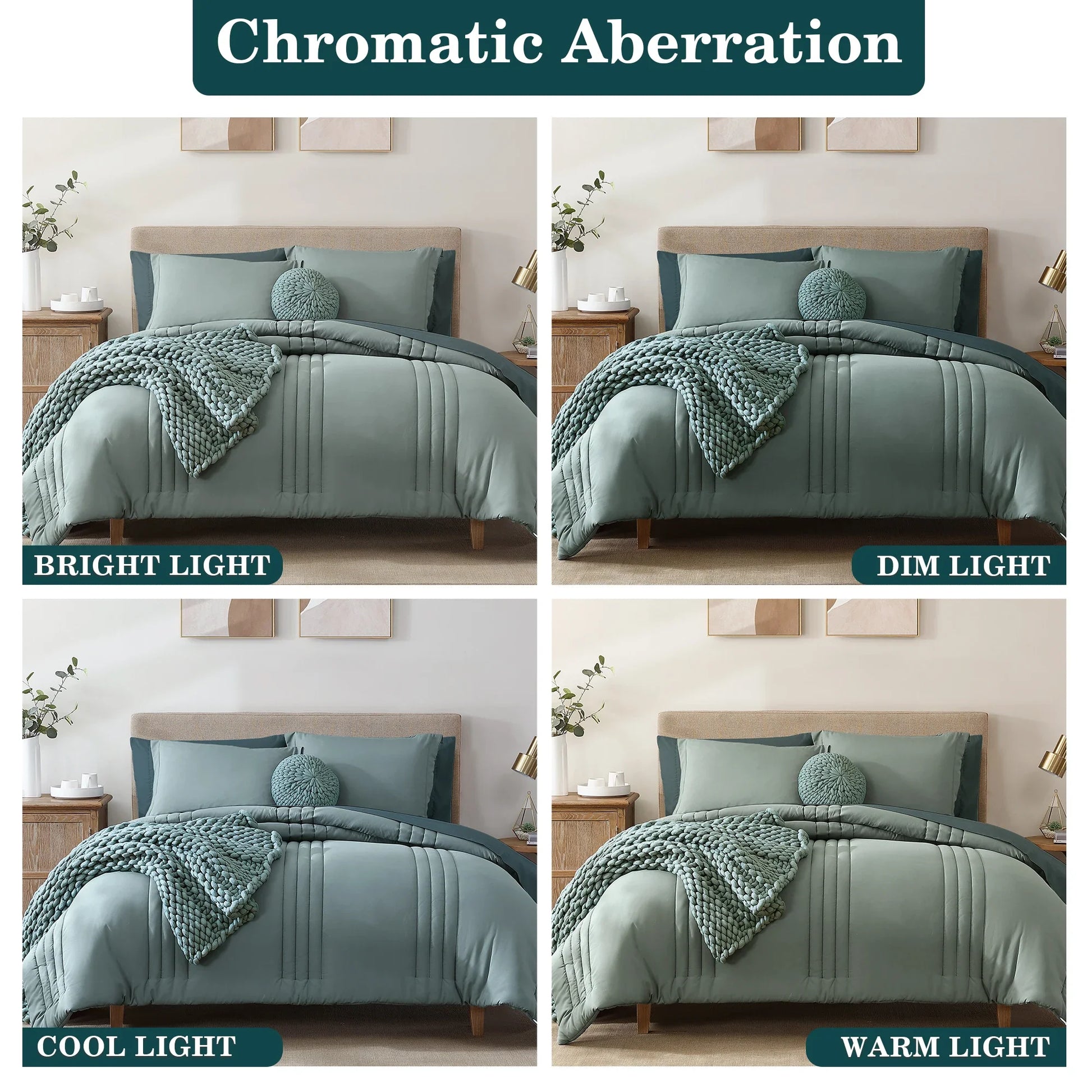 All-Season 7-piece Bed in a Bag Comforter Set with Sheets,Sage Green,Full - All-Season Down Alternative Comforter Insert Detail