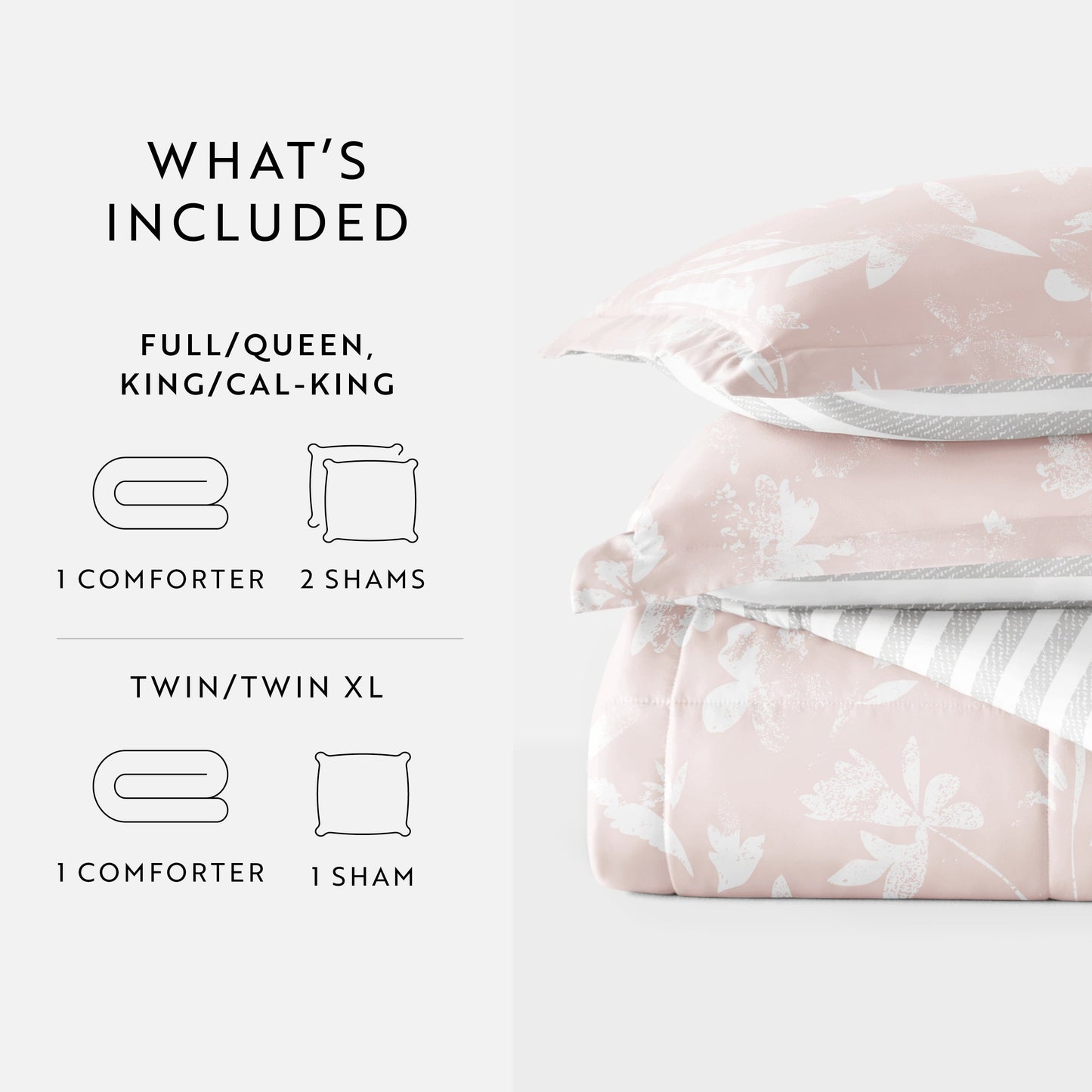 Heavyweight Warmth All Season Ultra Soft Comforter Set Lightweight Bedding in Pressed Flowers for Full/Queen Size - Hypoallergenic Ultra-Fluffy Quilt for Winter Detail