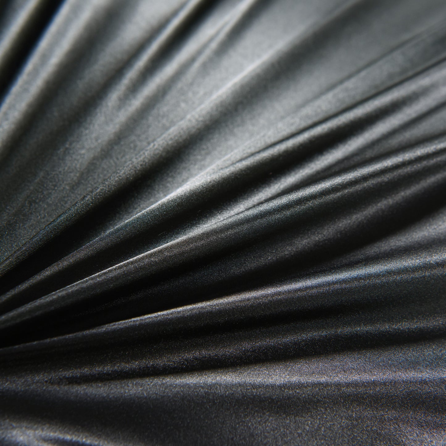 Breathable Luxury Satin Sheets Full Black Luxury Silky Bed Sheets 1800 Microfiber Sheet Set 4 Pcs - Cooling Hotel Quality Bedding Sheets and Pillowcases Detail
