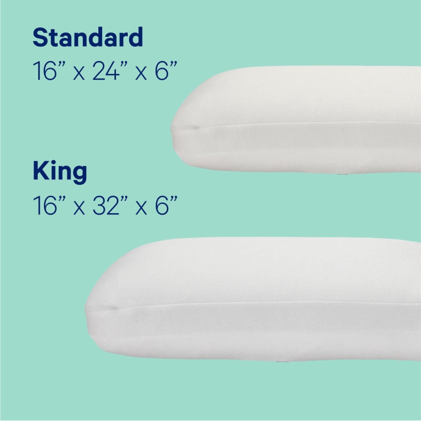 Orthopedic Support Essential Cooling Hybrid Pillow, Standard - Hotel Quality Plush Sleeping Pillows Detail