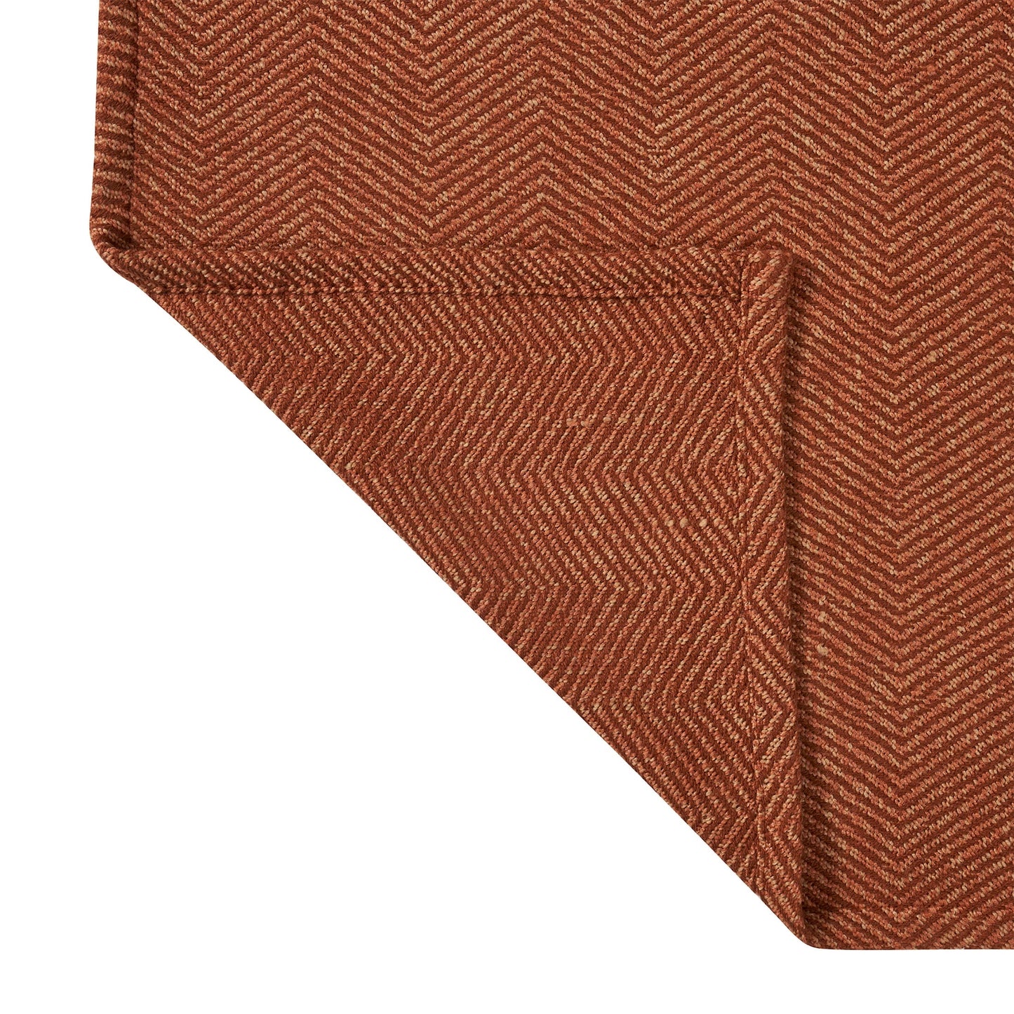 Cozy Fleece Beautiful Rust Woven Herringbone Throw , 50" x 60" - Luxury Knitted Decorative Throw Blanket with Fringes Detail
