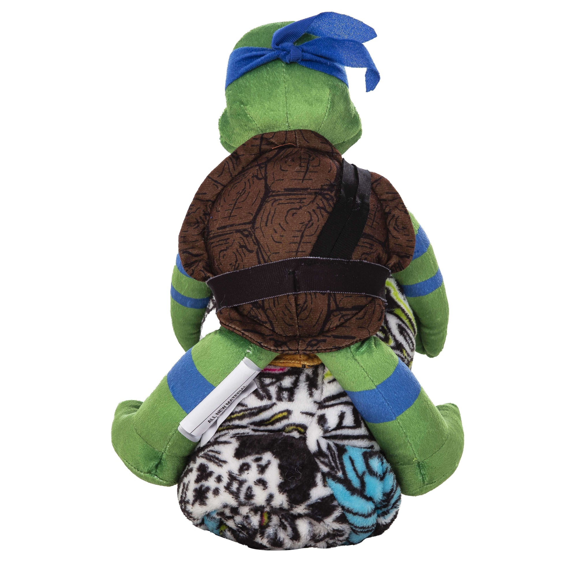 Decorative Knitted Teenage Mutant Tutles Sketched Out Kids Silk Touch Throw Blanket with Plush Hugger – Ultra Soft Plush Character Pillo... - Cozy Fleece Throw Blanket for Couch & Bed Detail