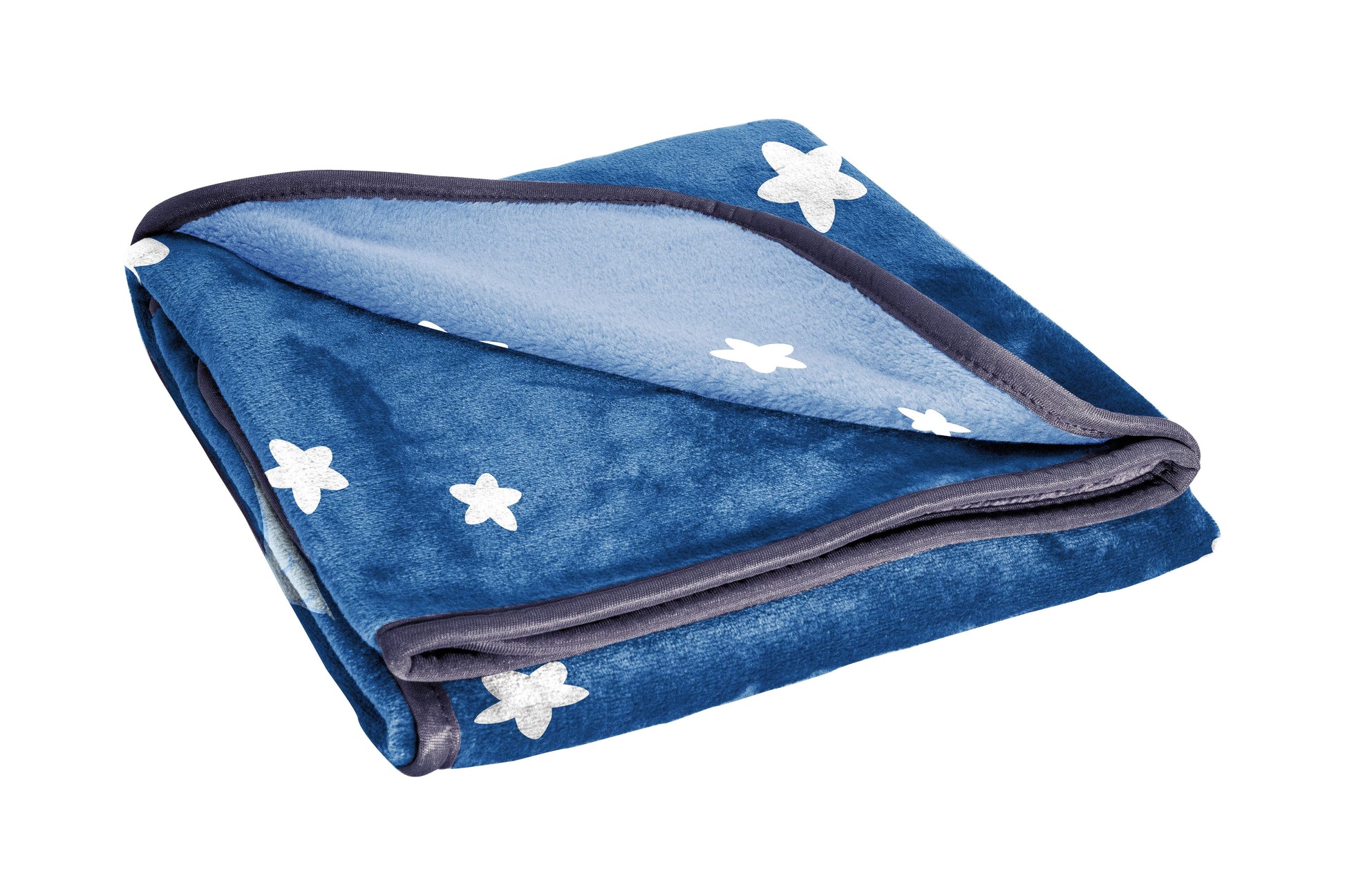 Reversible Sherpa In The Dream Kids Throw Blanket, 46 x 60, Microfiber, Blue, BBC Studios Ages 1+ - Luxury Knitted Decorative Throw Blanket with Fringes Detail