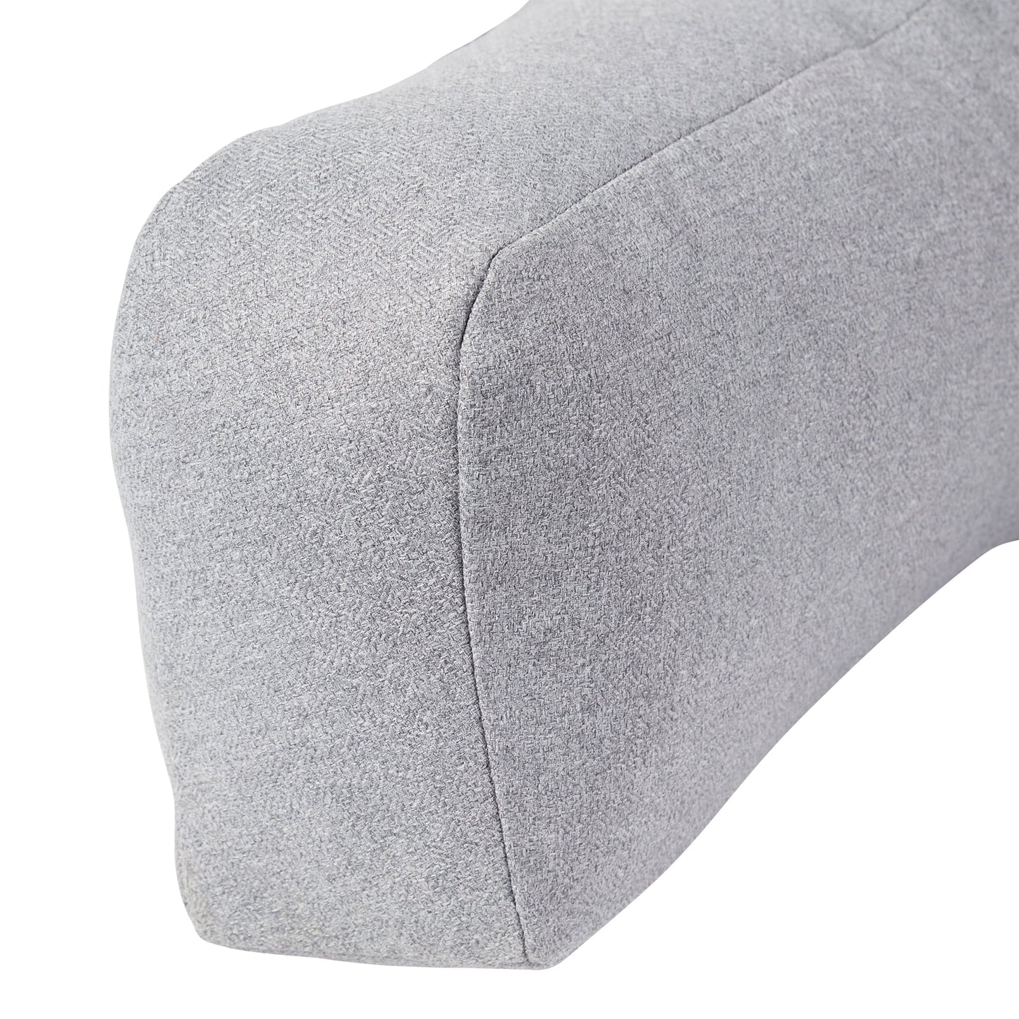 Orthopedic Support Jumbo Cement Gray Polyester Bed Rest Pillow - Orthopedic Shredded Foam Bed Pillow Set Detail