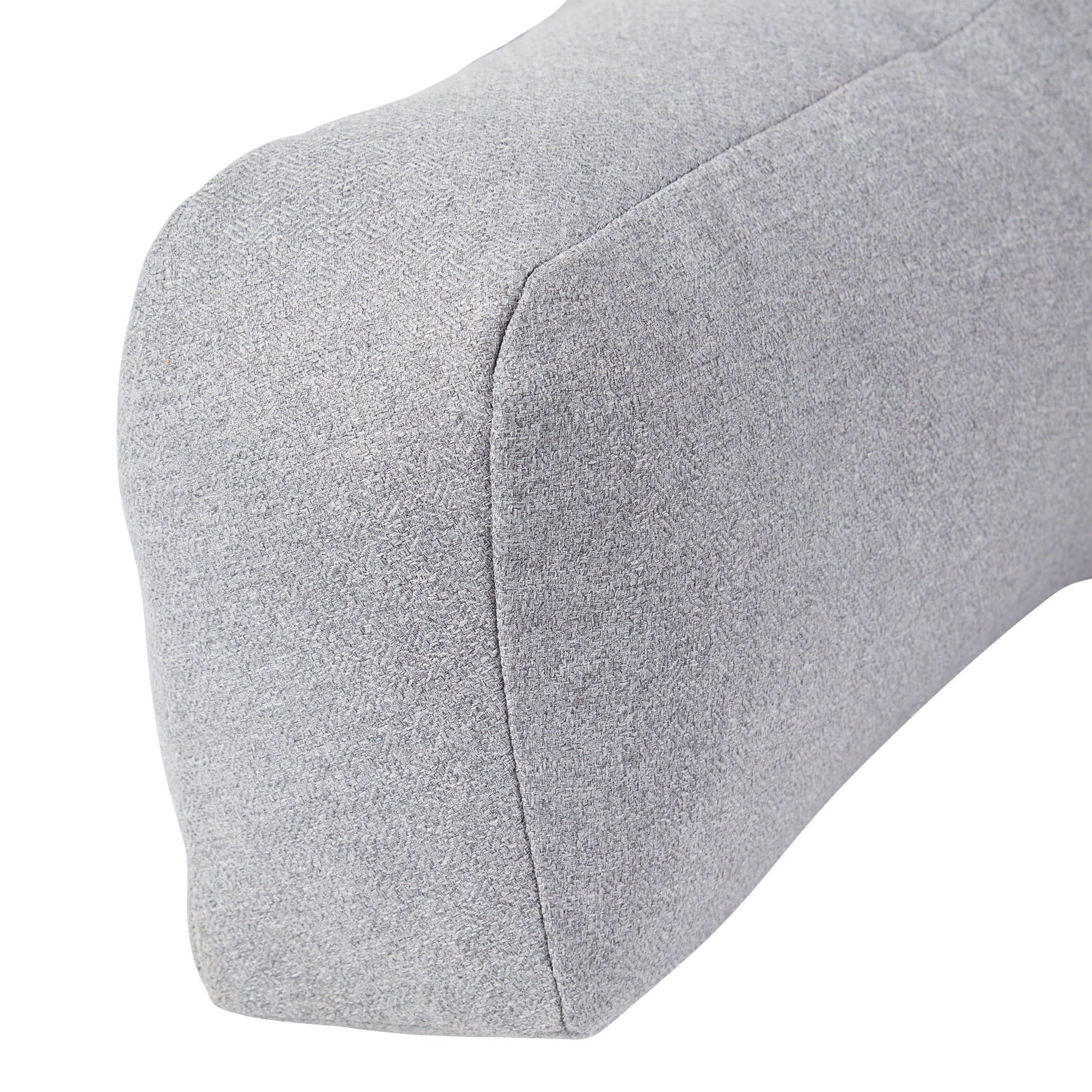 Orthopedic Support Jumbo Cement Gray Polyester Bed Rest Pillow - Orthopedic Shredded Foam Bed Pillow Set Detail
