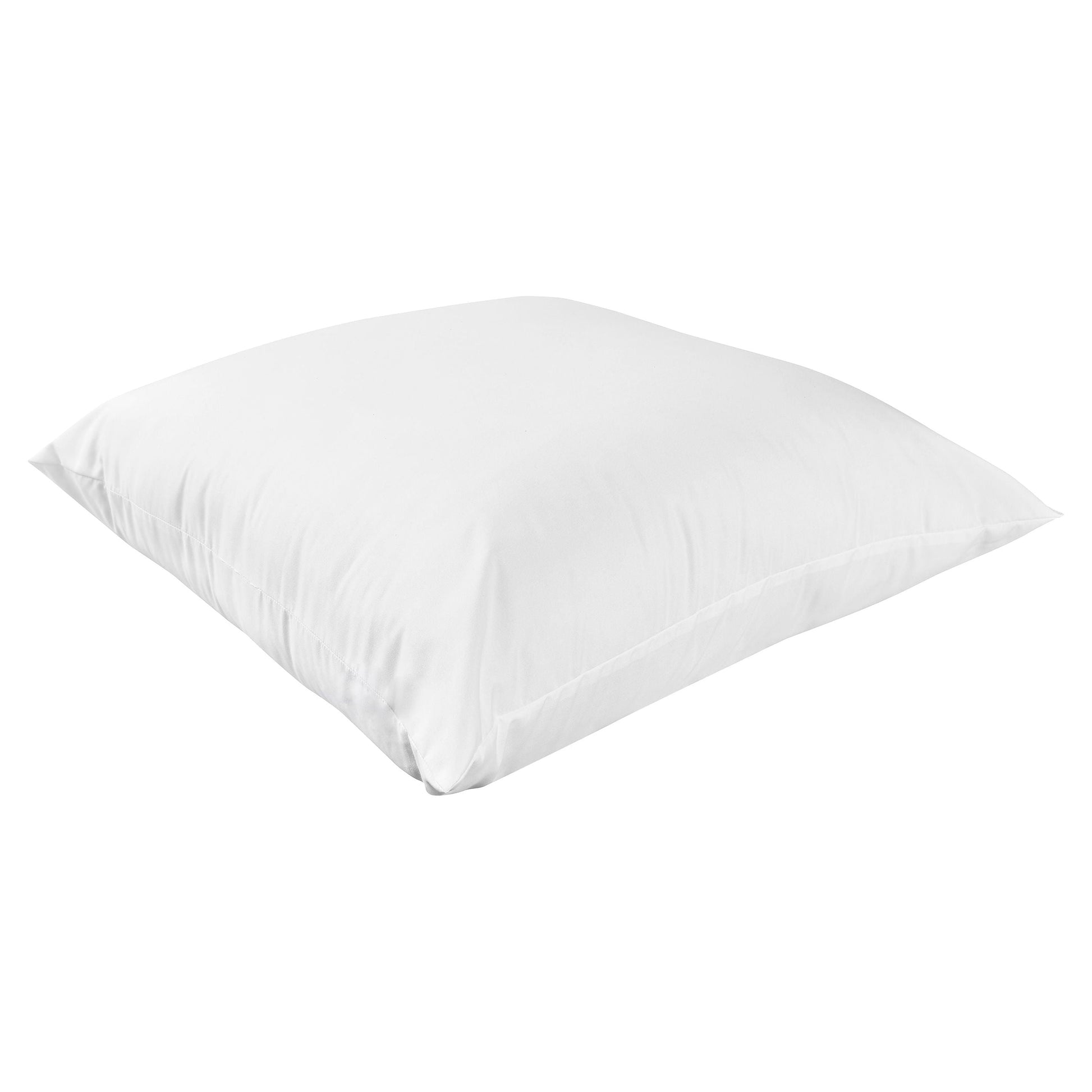 Fluffy Shredded Cotton Euro Throw Pillow, 26" x 26", White- Allergy Defense Fabric - Hotel Quality Plush Sleeping Pillows Detail