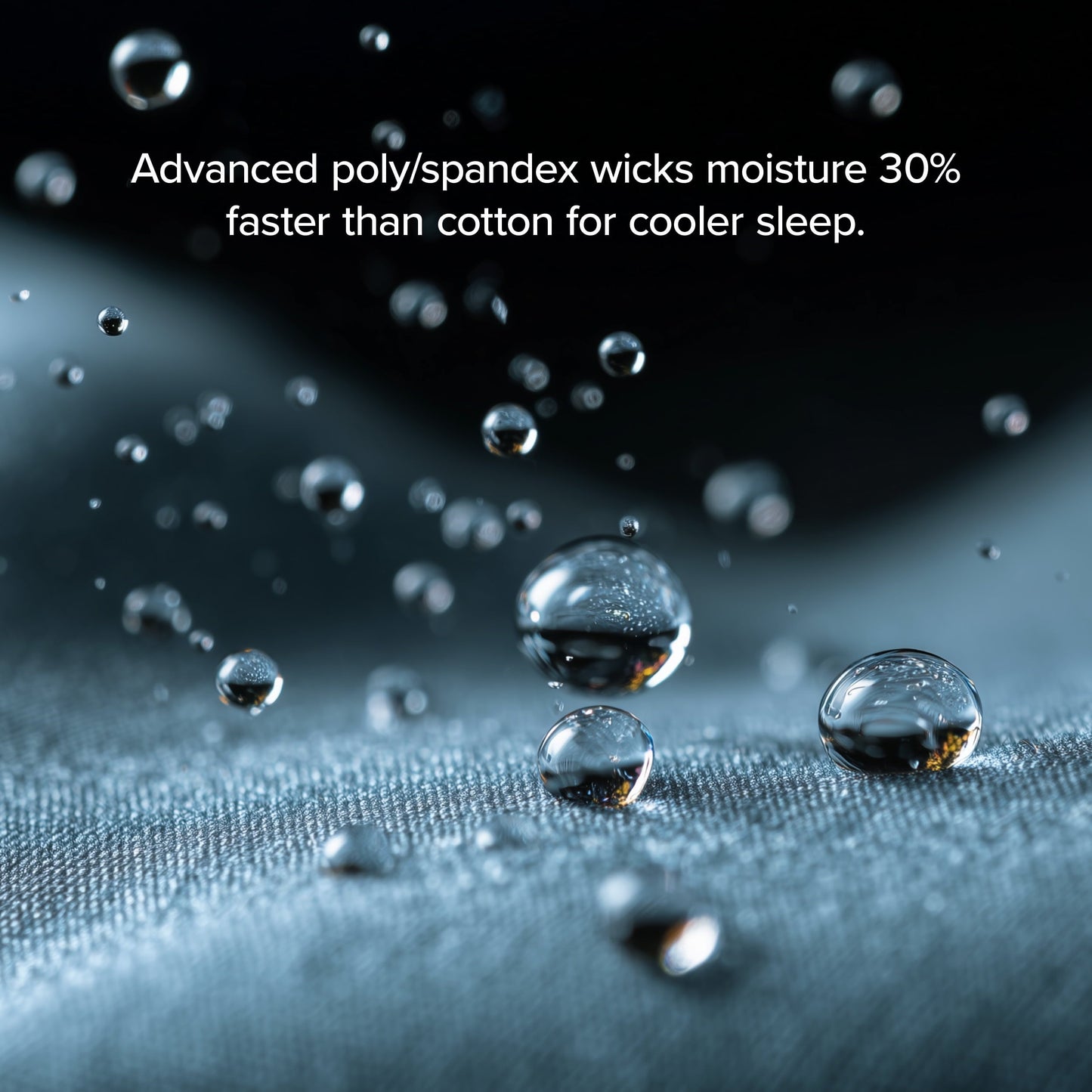 Breathable Luxury Cooling Performance Jersey Knit Stretch Sheet Set, Moisture-Wicking & Breathable, 4-Way Stretch Bed Sheets, Envelope ... - Premium Ultra-Soft Pillowcase Pair for Sleeping Detail