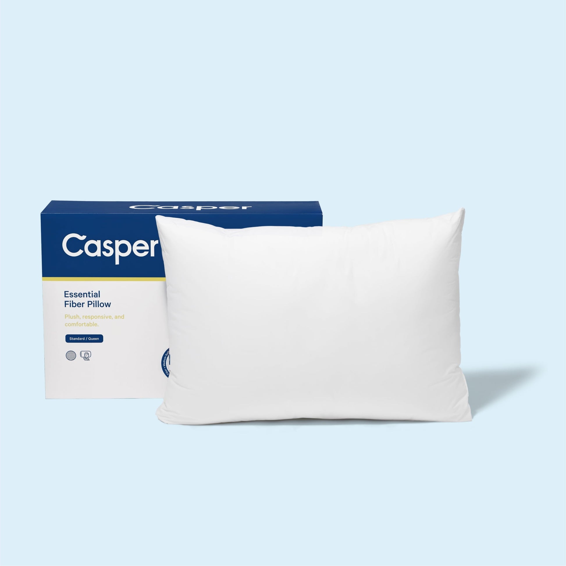 Decorative Plump Essential Pillow, Standard - Hotel Quality Plush Sleeping Pillows Detail