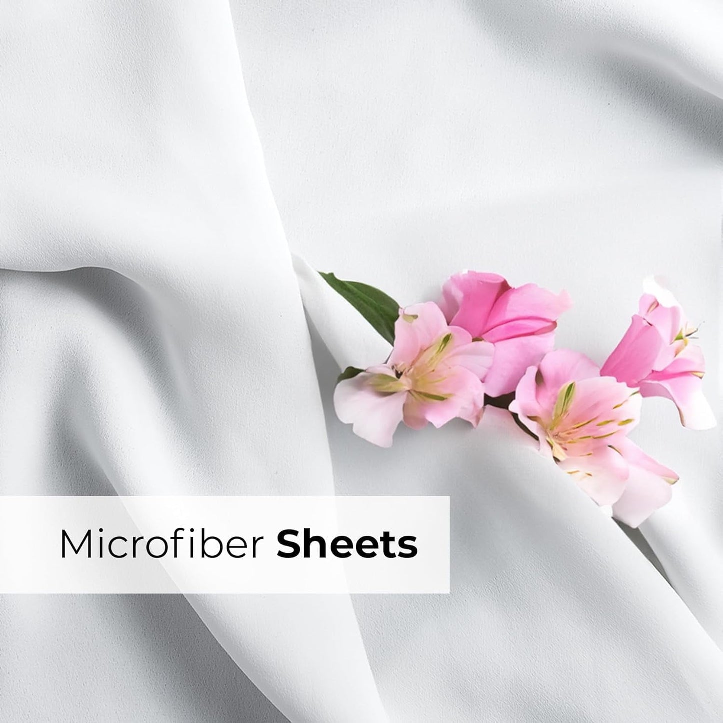 Wrinkle-Resistant 6-Piece Extra Deep Pocket Sheet Set With Extra Matching Pillowcases - King Size Bed Sheets Fits 18"-24" Ma... - Breathable Egyptian Cotton Flat & Fitted Sheets Detail