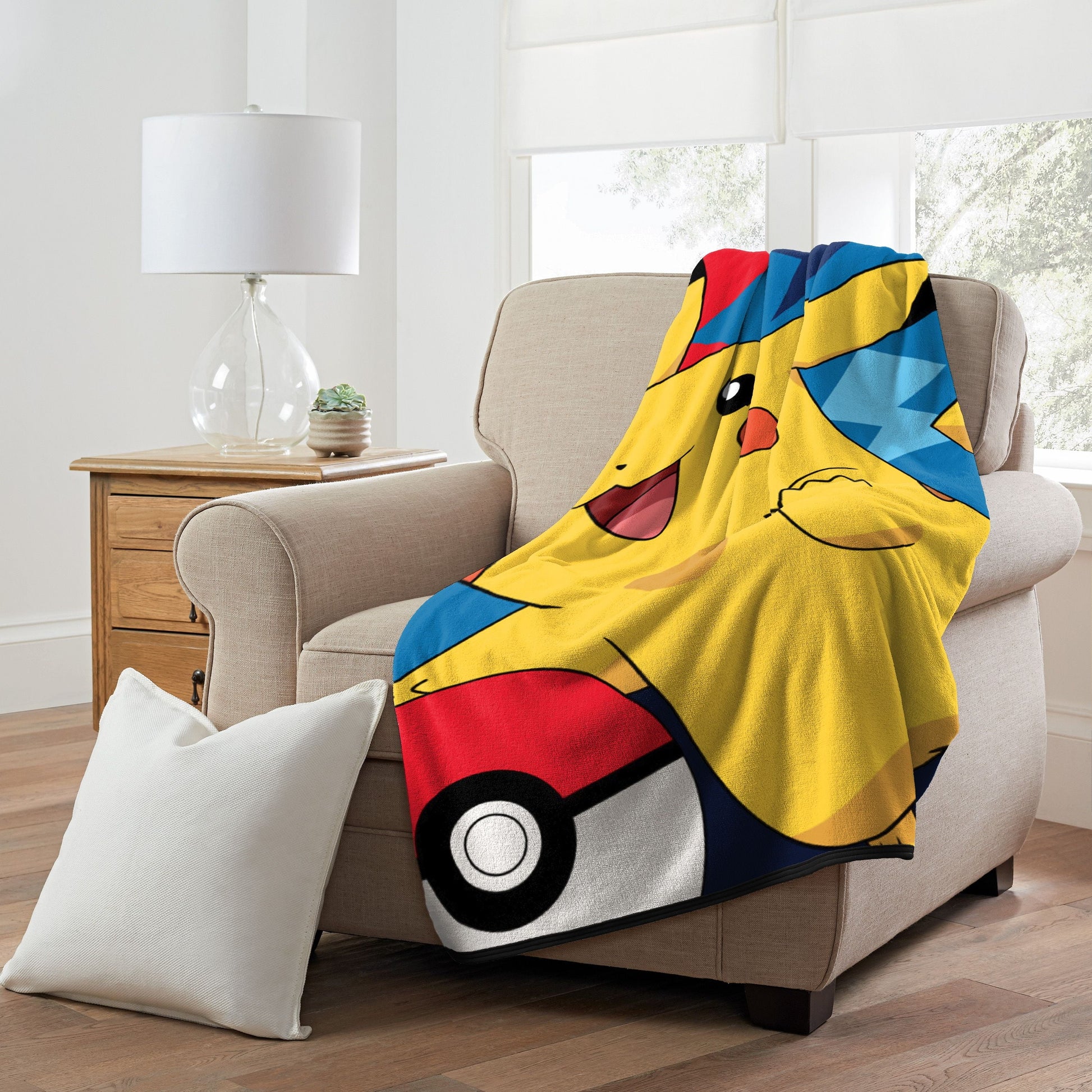 Lightweight Warm Throw Blanket, "Quick Capture", Micro Raschel, 46in x 60in, 1 Each - Super Soft Reversible Sherpa Flannel Blanket Detail
