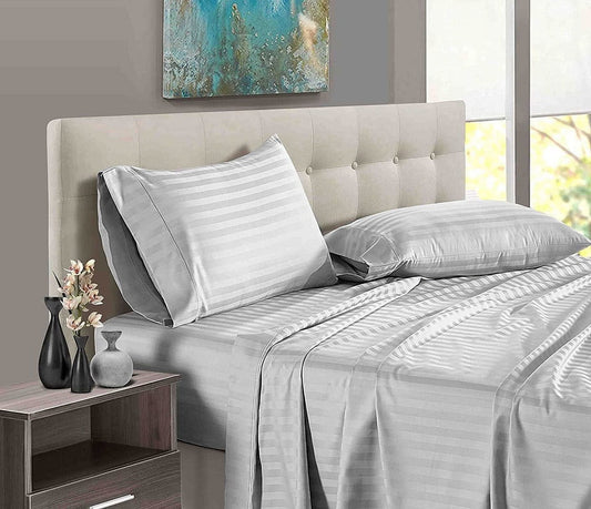 Premium Egyptian Cotton 4 Piece 100% Egyptian Cotton Bed Sheets Set - Luxury Soft & Sheets - Deep Pocket of 16" Inch - Hotel Style Silky Bedd... - Luxury Bed Sheet Set with Deep Pockets - Default Title